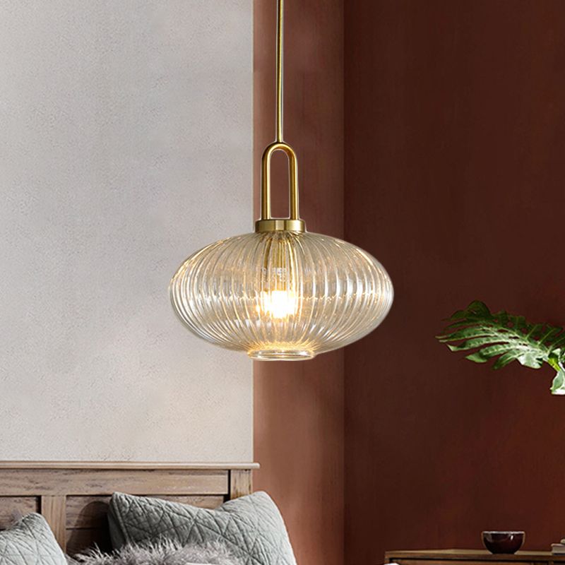 Arisha Moderne LED Suspension Doré Métal Verre Salle à Manger