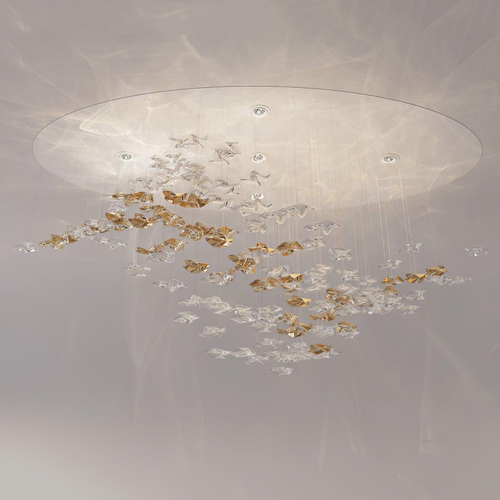 Vecarisra Luxury Tidal Art Glass Pendants Lamp - Blowlighting