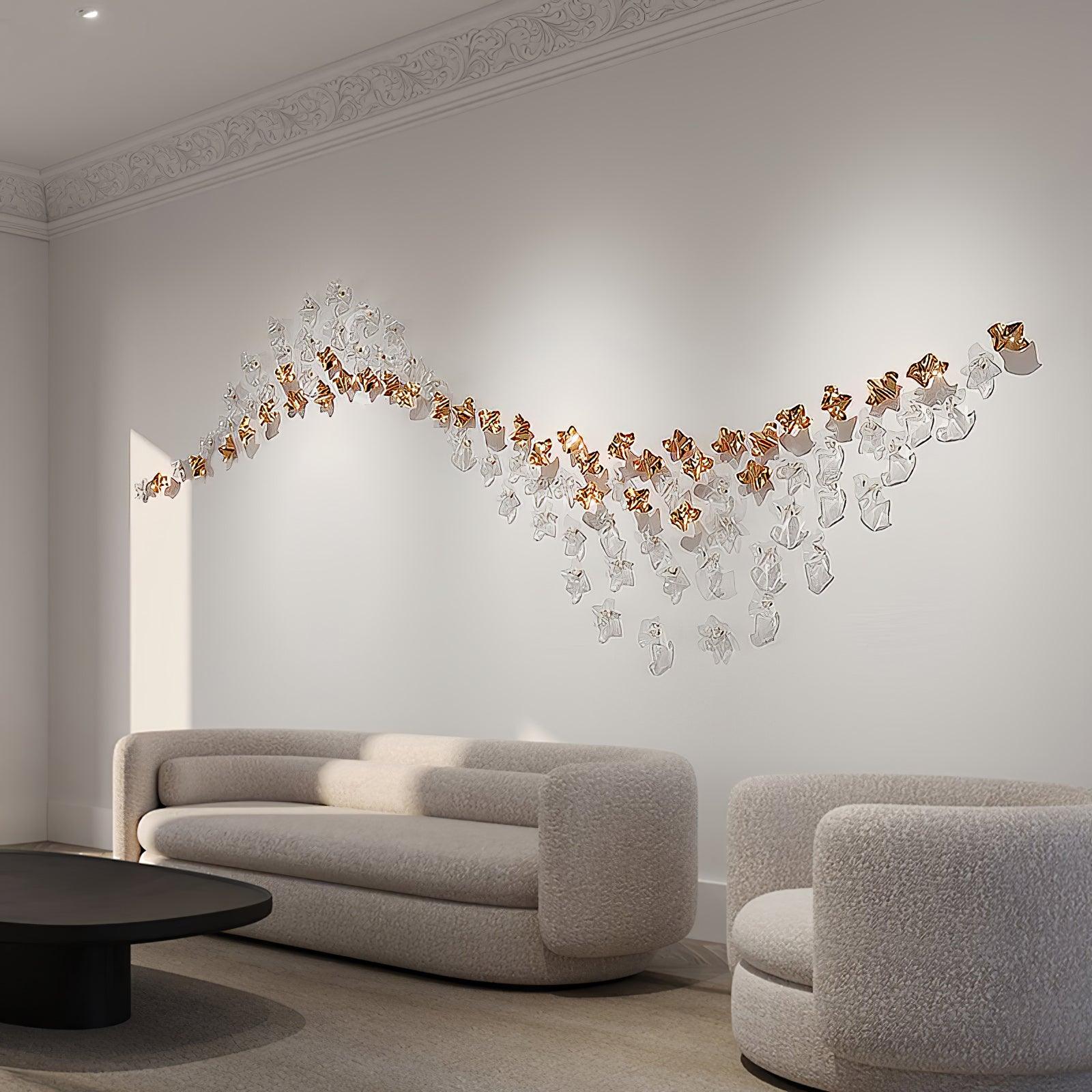 Vecarisra Luxury Tidal Art Glass Pendants Lamp - Blowlighting