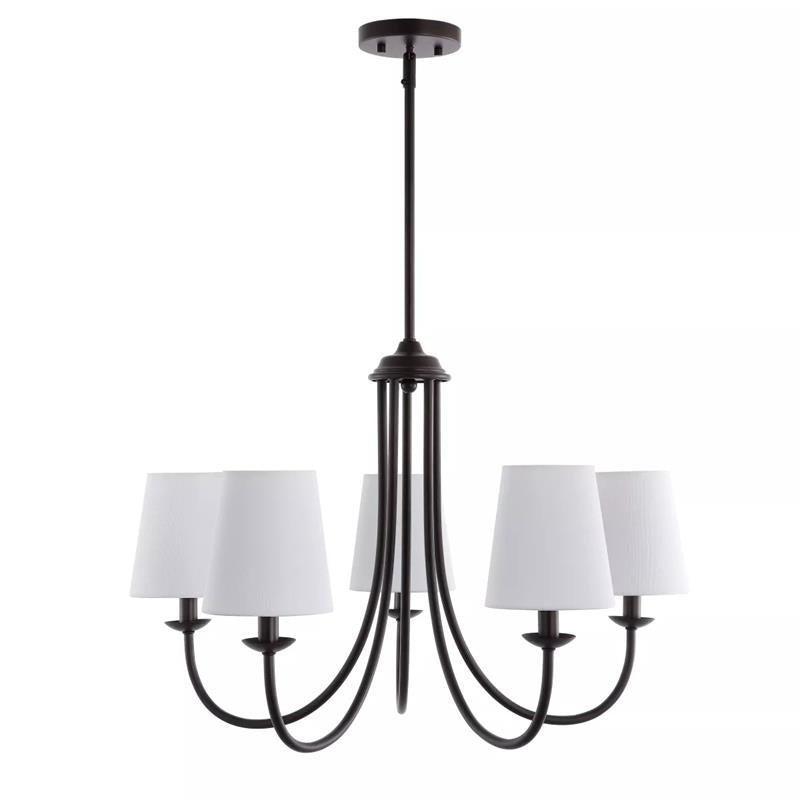 Trill Vintage Industrial Brass Metal Fabric Chandelier - Lamp Copper