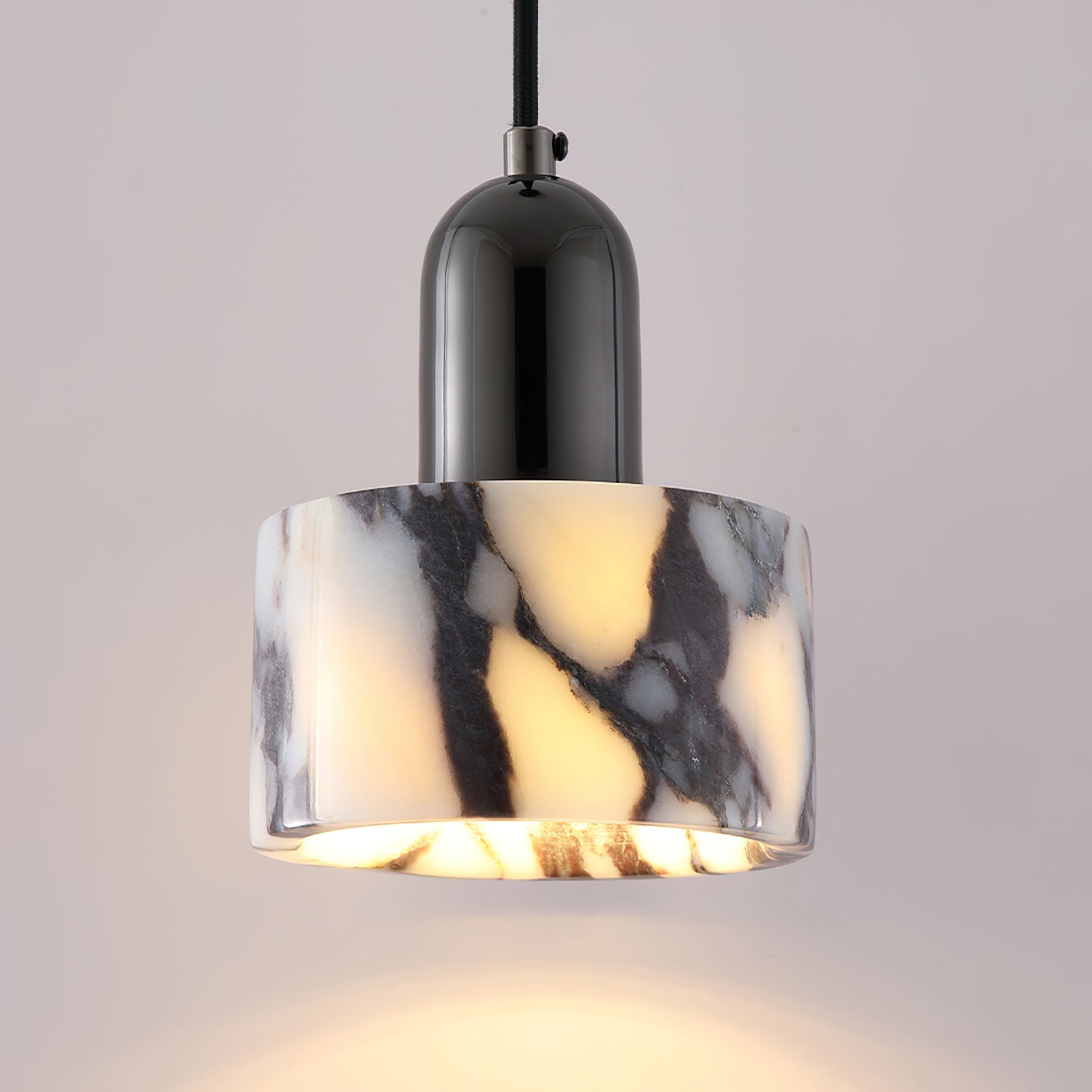 Flair Modern Minimalist Marble Metal Pendant Lamp - Lamp Copper