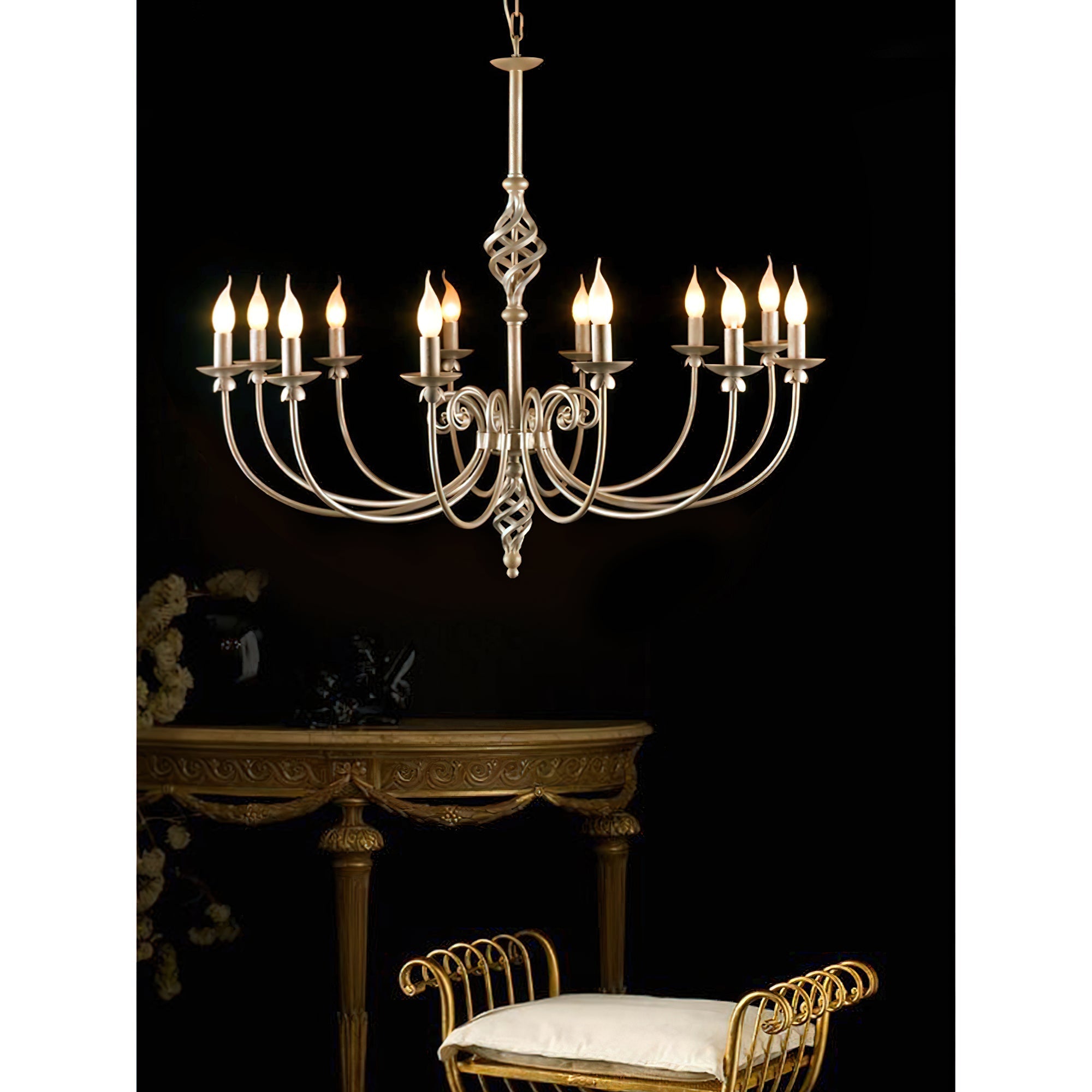 Grace Postmodern Luxury Brass Metal Chandelier - Lamp Copper