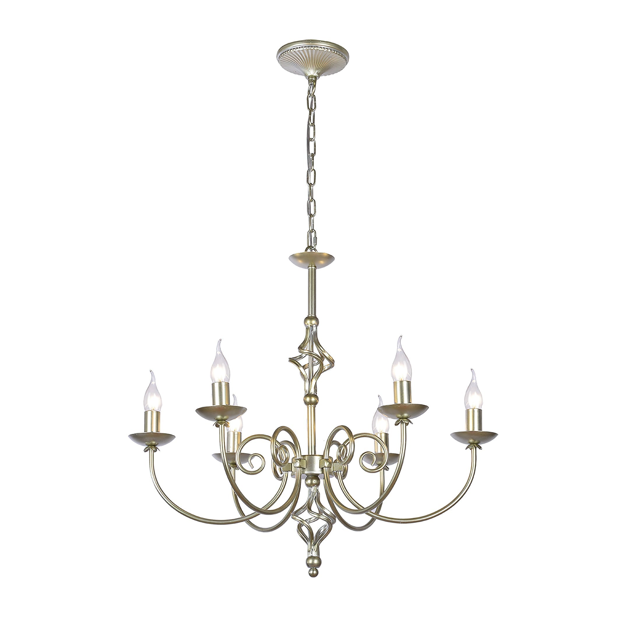 Grace Postmodern Luxury Brass Metal Chandelier - Lamp Copper