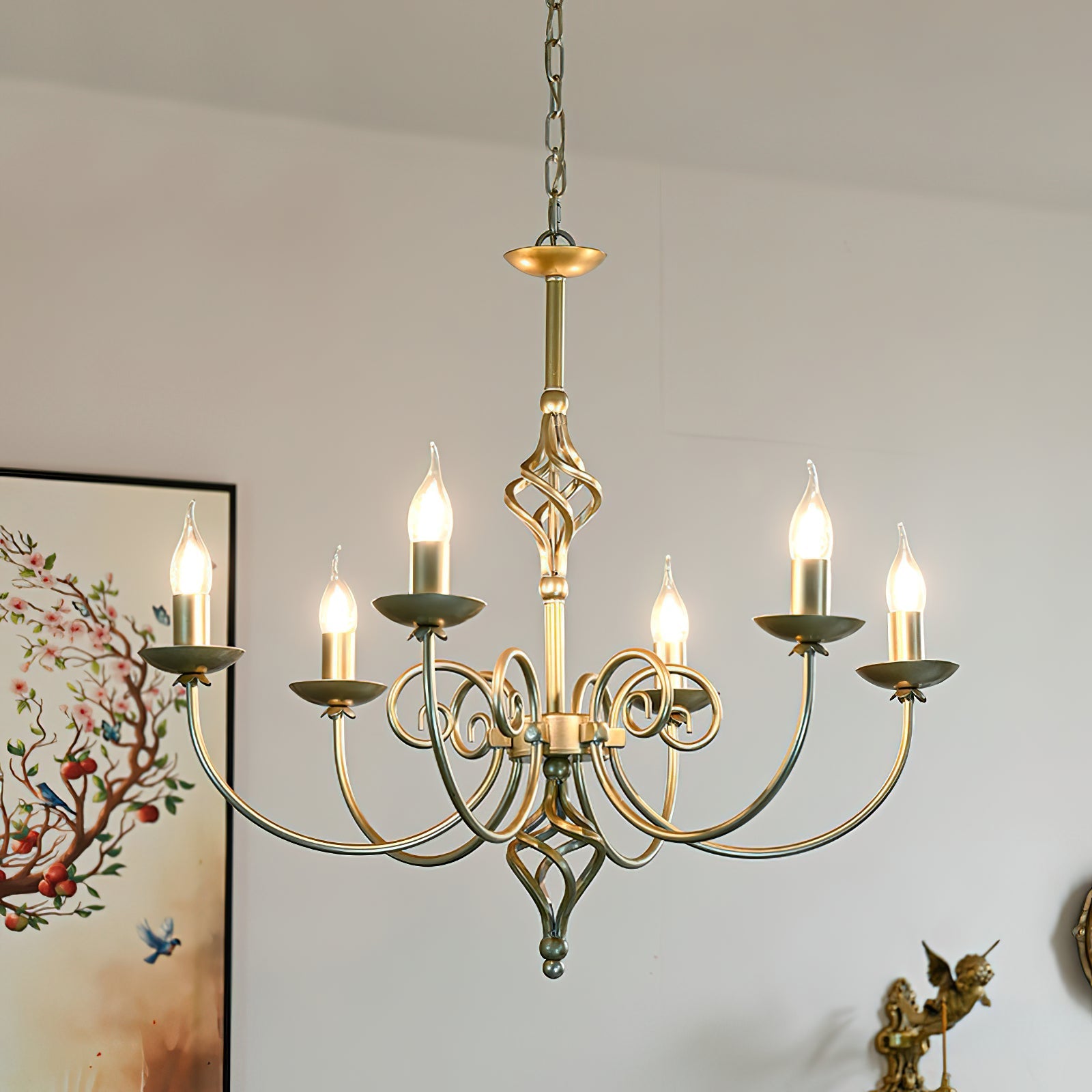 Grace Postmodern Luxury Brass Metal Chandelier - Lamp Copper