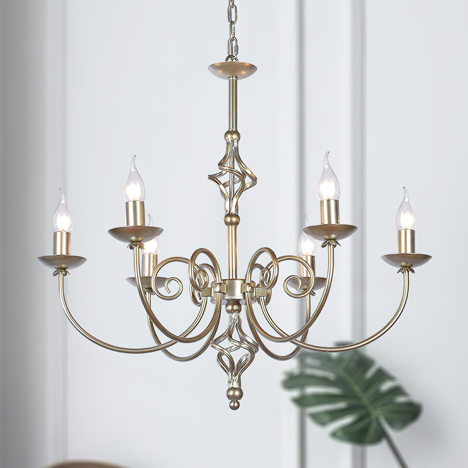 Grace Postmodern Luxury Brass Metal Chandelier - Lamp Copper