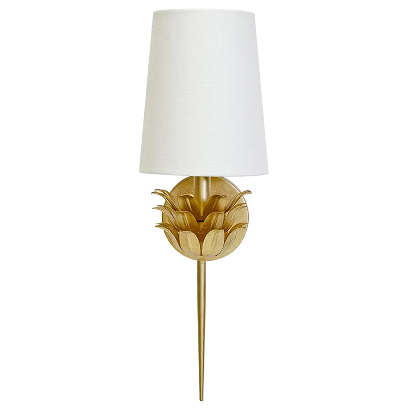 Silva Minimalism Metal Fabric Brass Silver Wall Lamp Dining Room Bedroom