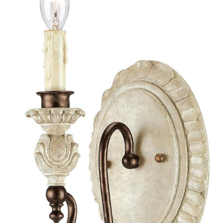 Quell Vintage Industrial Antique Wood Metal Wall Lamp - Lamp Copper