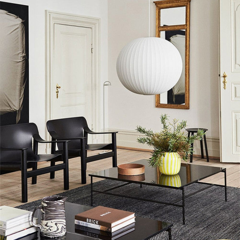 Ritta Suspension Vintage, Métal/Tissu, Blanc, Bar