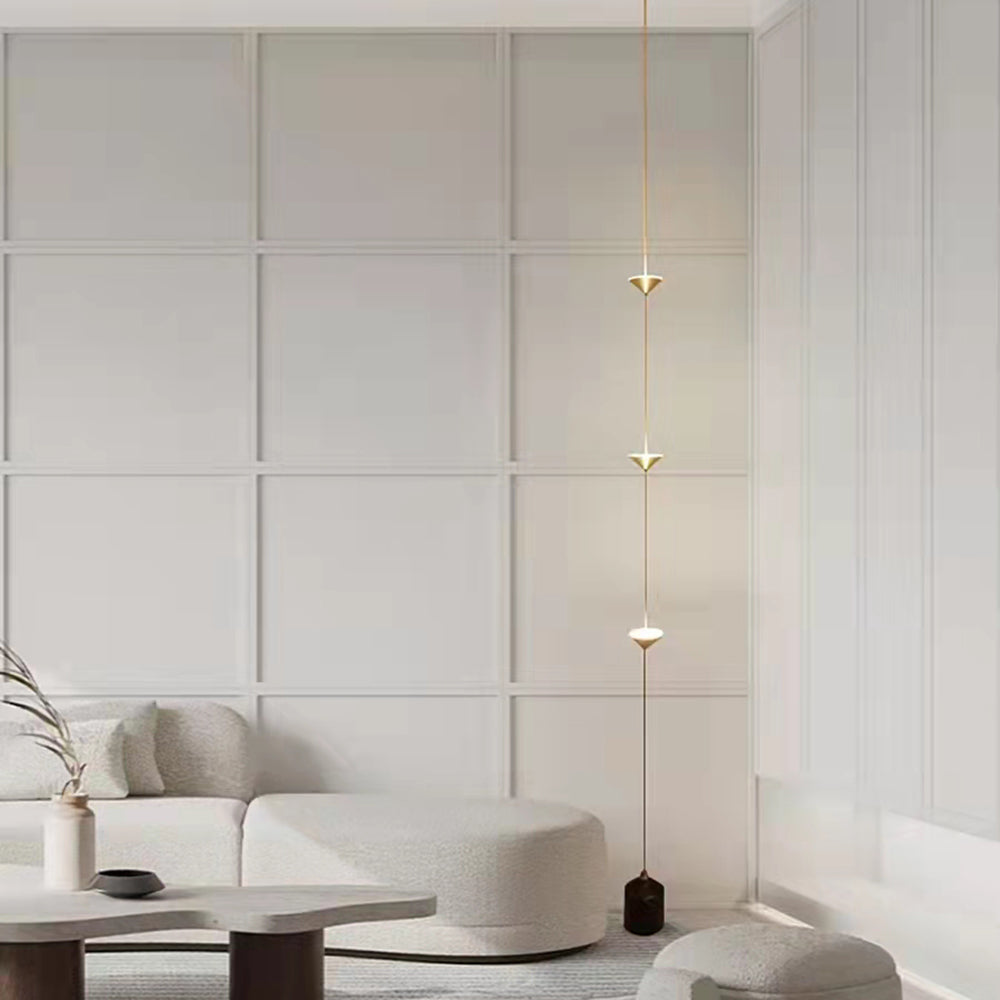 Ray Lampadaire Linéaire Minimaliste, 3 Ampoules, Chambre