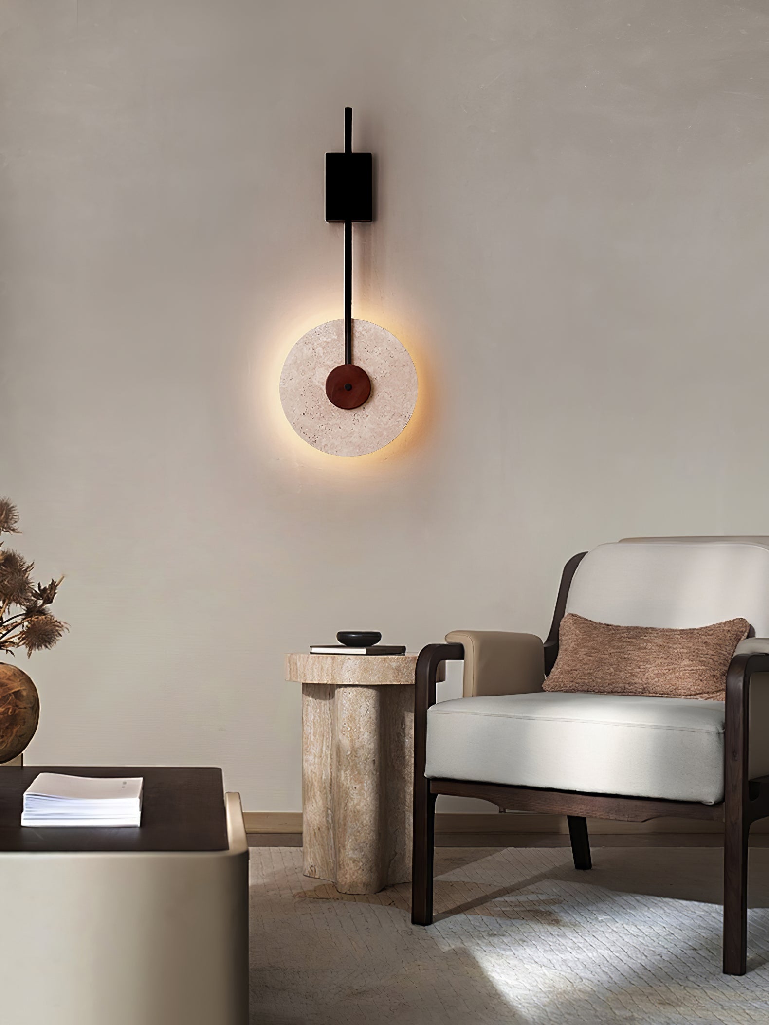 Elysia Travertine Wall Light - Letslighting
