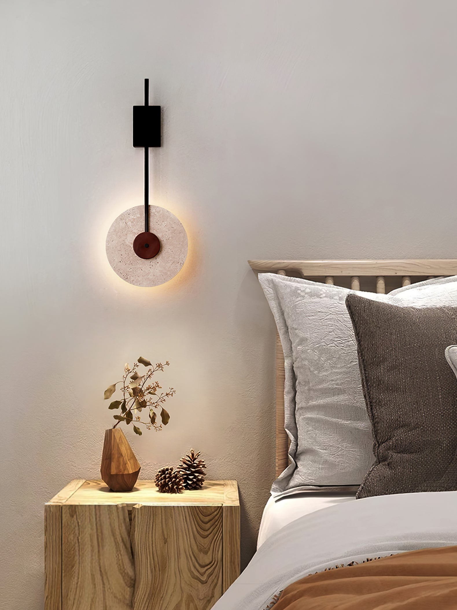 Elysia Travertine Wall Light - Letslighting