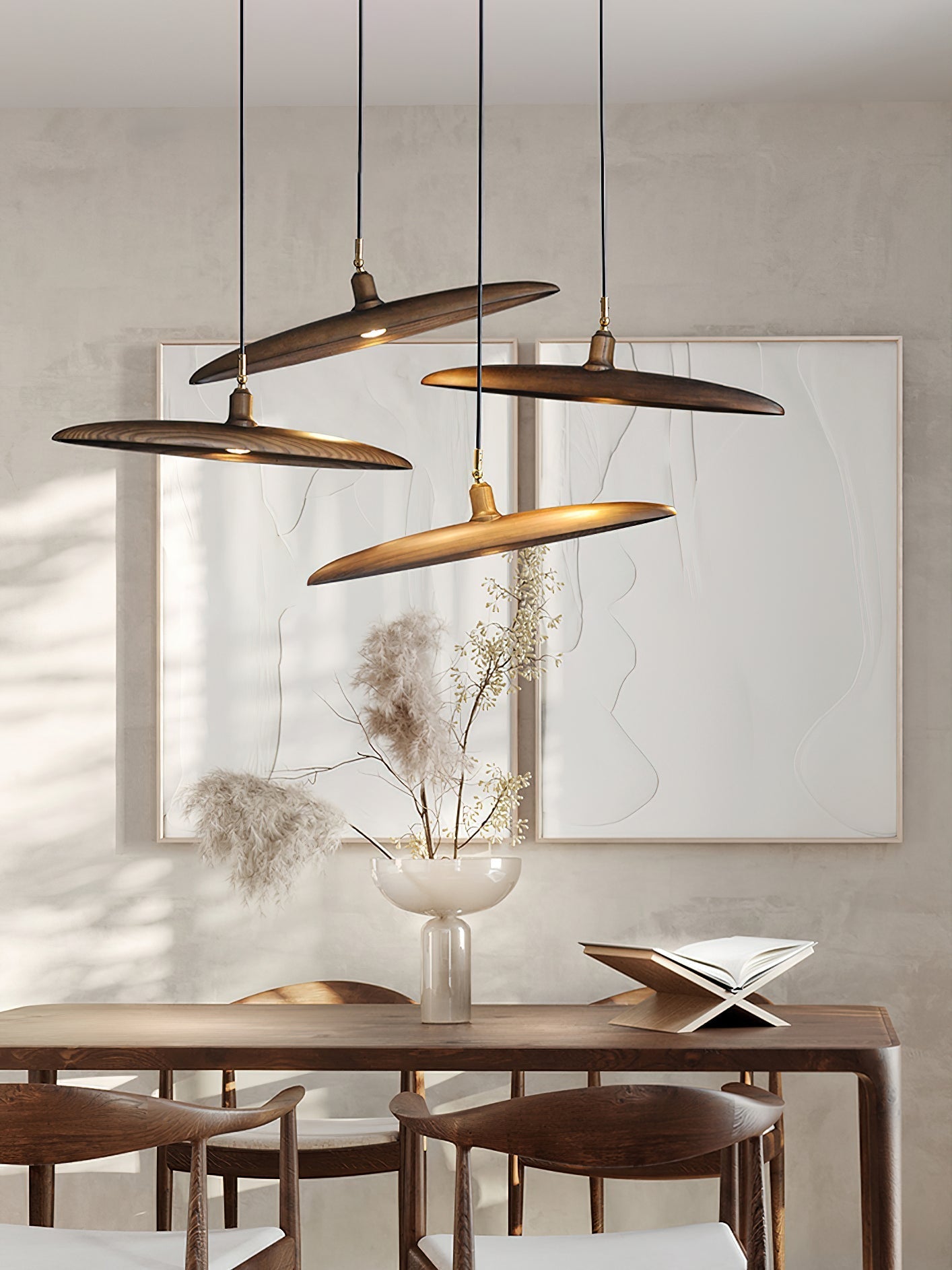 Zelirira Blade Wood Pendant Light - Blowlighting