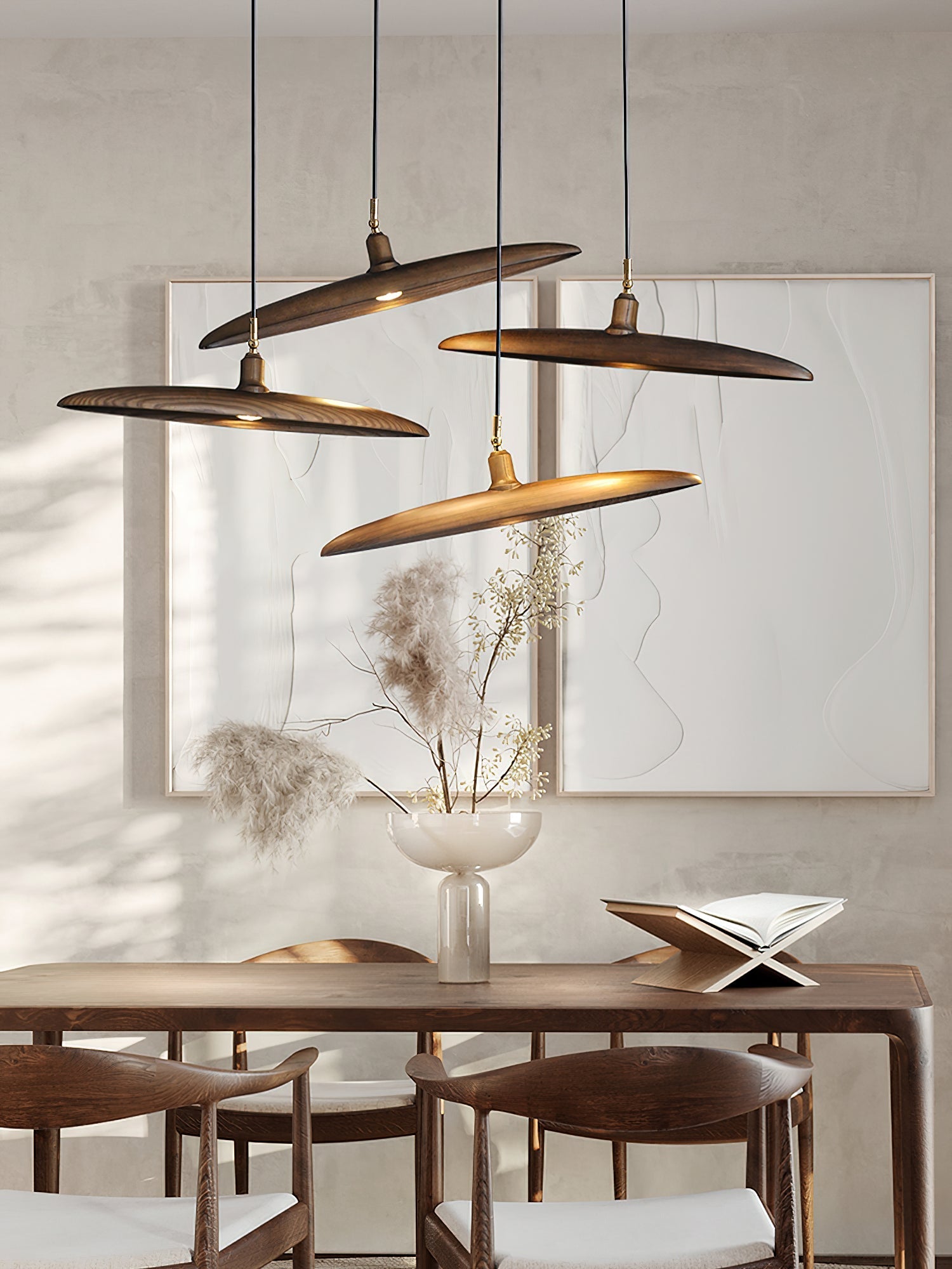 Zelirira Blade Wood Pendant Light - Blowlighting