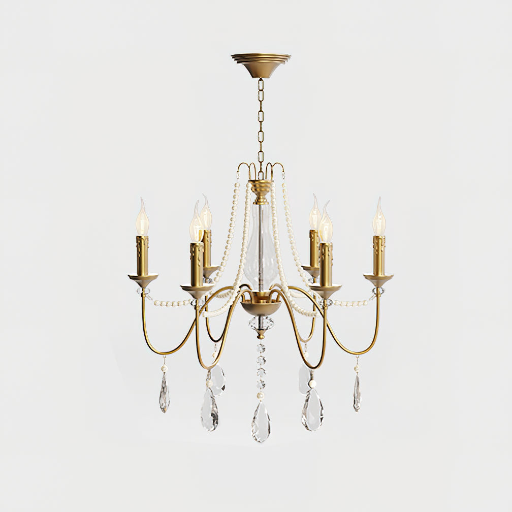Mote Postmodern Luxury Brass Crystal Chandelier - Lamp Copper