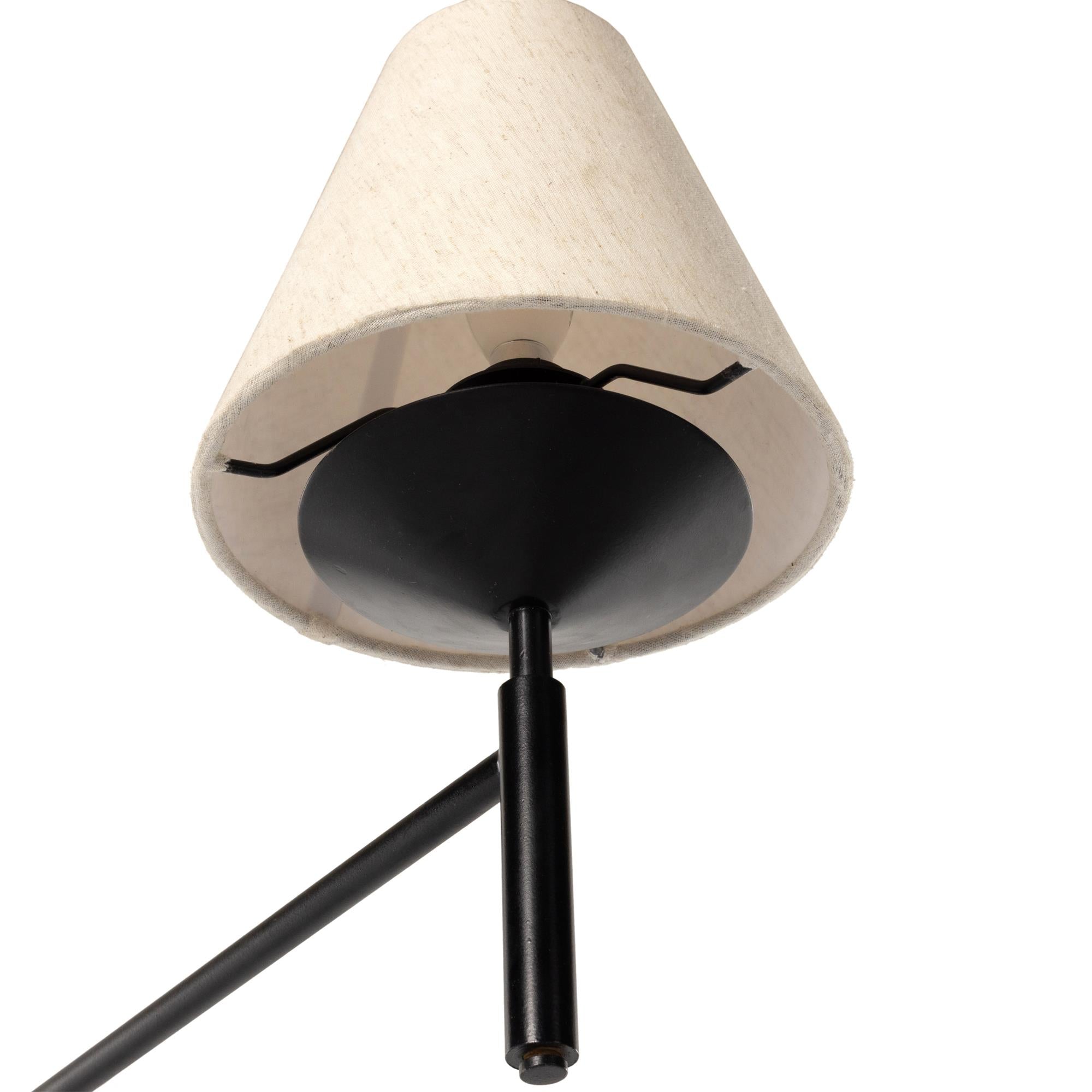 Ulphaa Vintage Industrial Black Fabric Chandelier - Lamp Copper