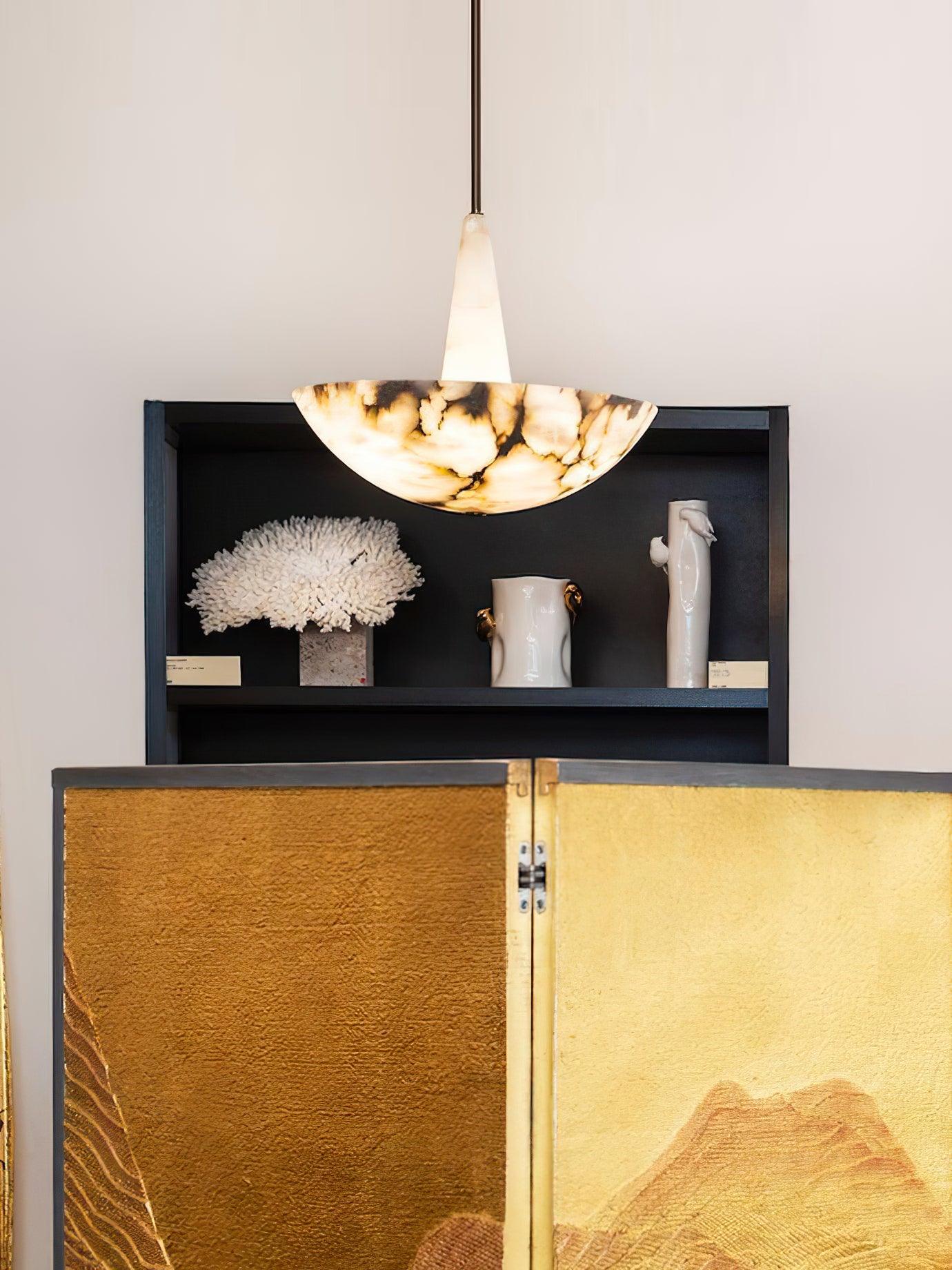 Umiros Alabaster Pendant Light Chandelier - Letslighting