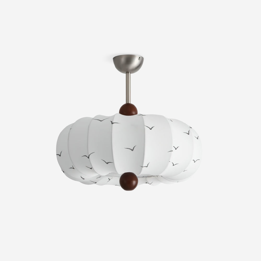 Doria Ceiling Light Bird Motif Lantern Form - Letslighting