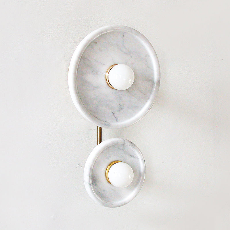 Flume Individual Creativity Metal Marble Wall Lamp - Lamp Copper