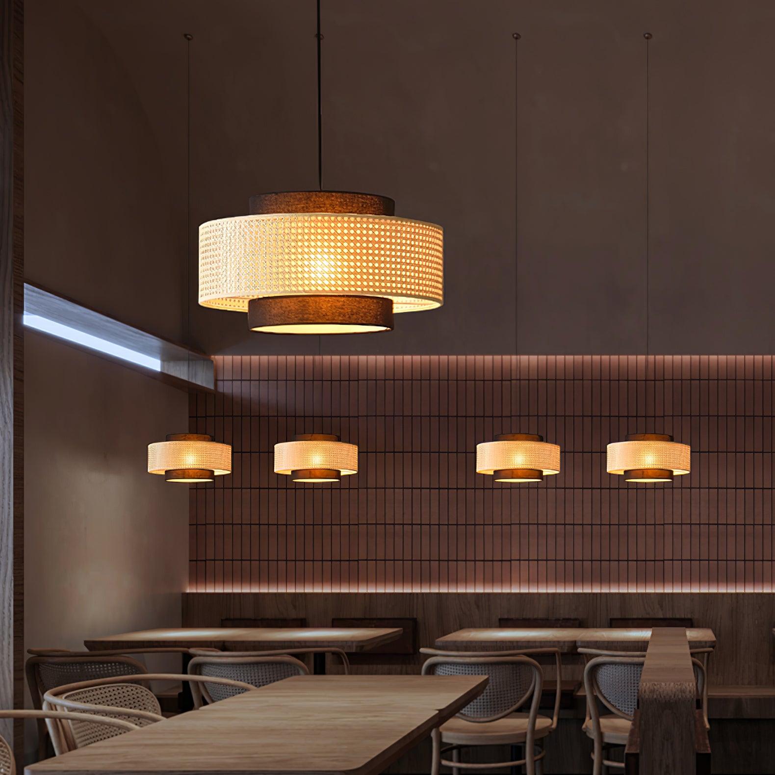 Drum Shade Pendant Light - Blowlighting