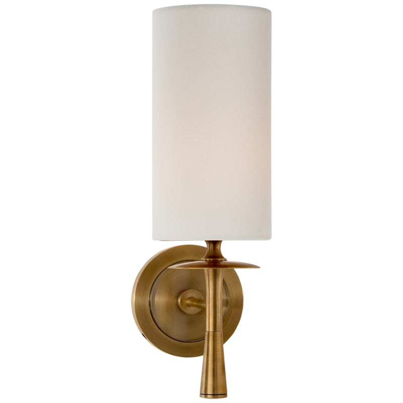 Knight Modern Minimalist Fabric Glass Wall Lamp - Lamp Copper