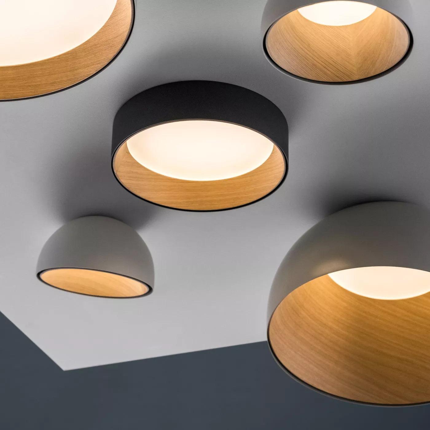 Ceiling Lamp Dome Wood Interior Warm Modern Minimalist - Letslighting