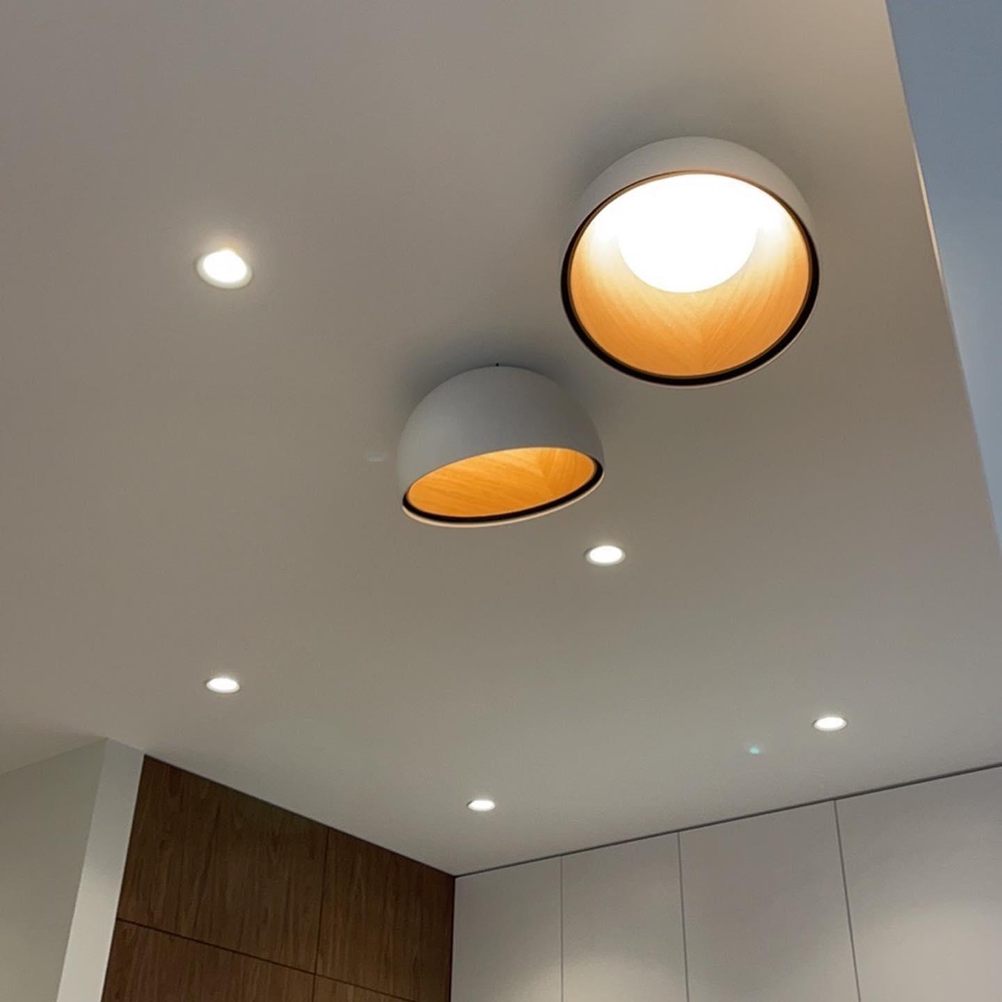 Ceiling Lamp Dome Wood Interior Warm Modern Minimalist - Letslighting
