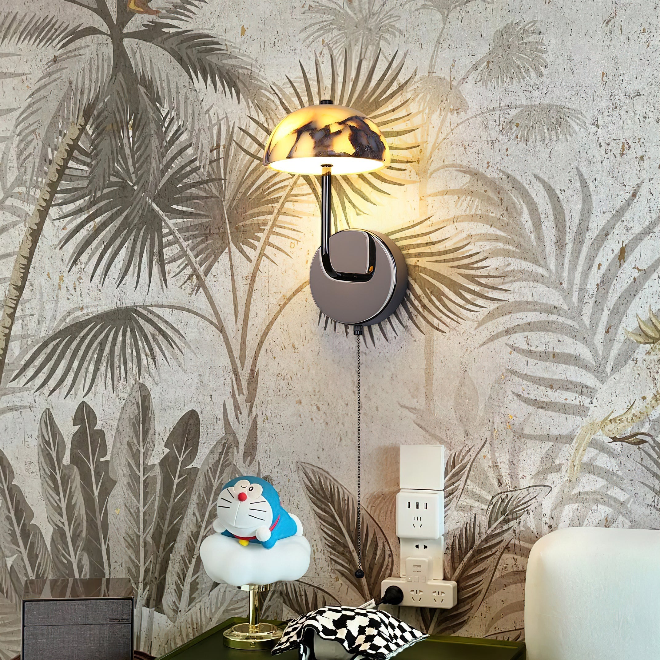 Verve Creativity Metal Marble Wall Lamp - Lamp Copper