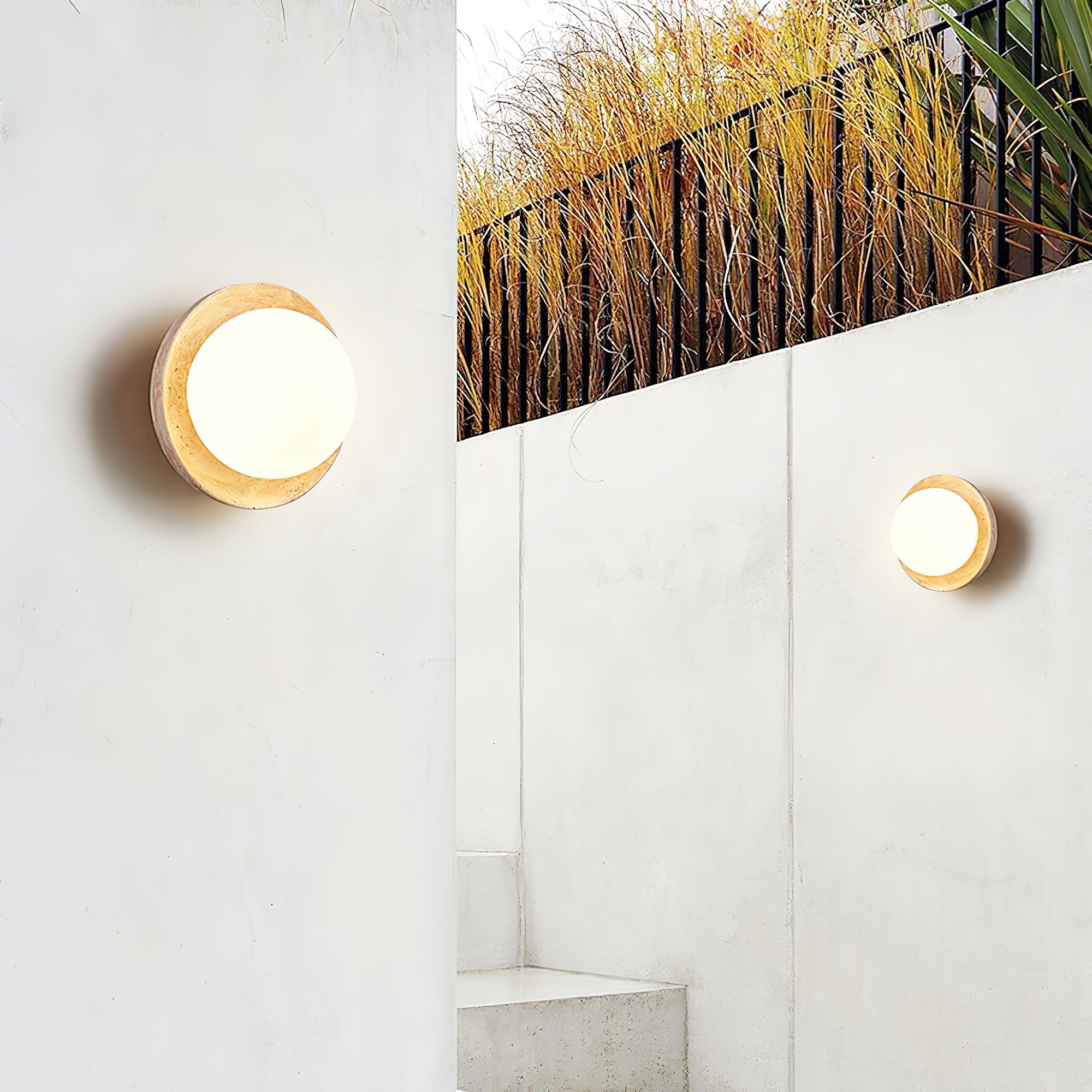 Weave Modern Minimalist Metal Glass Wall Lamp - Lamp Copper
