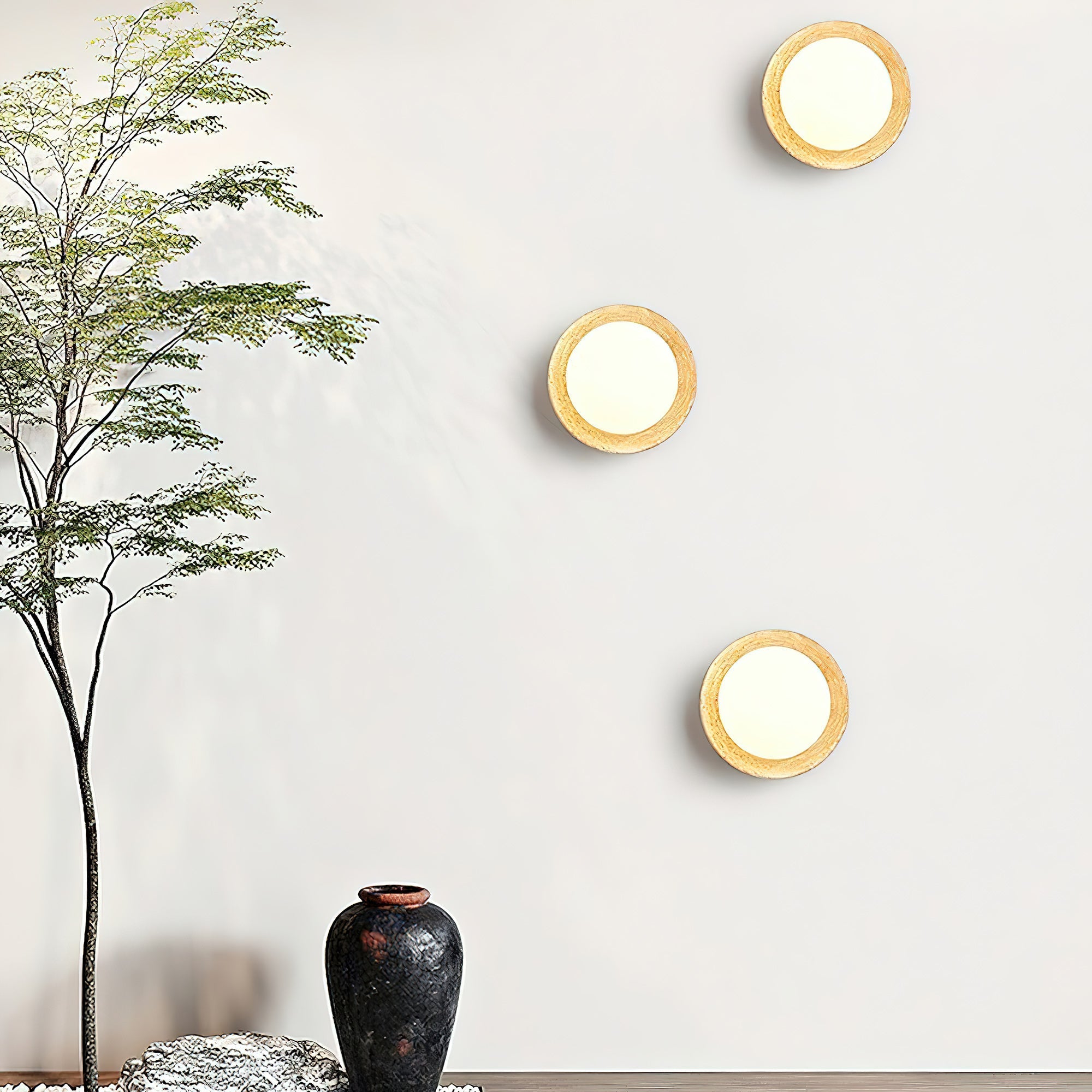 Weave Modern Minimalist Metal Glass Wall Lamp - Lamp Copper