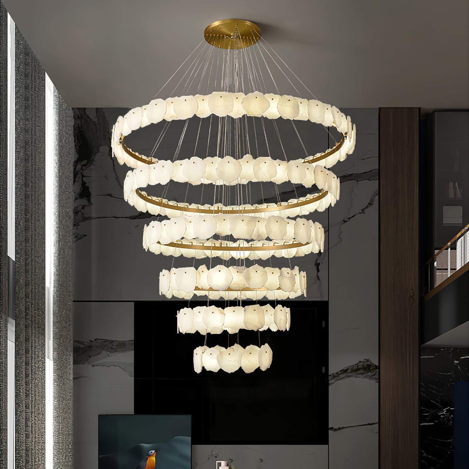 Selene Luxury Alabaster Chandelier - Letslighting