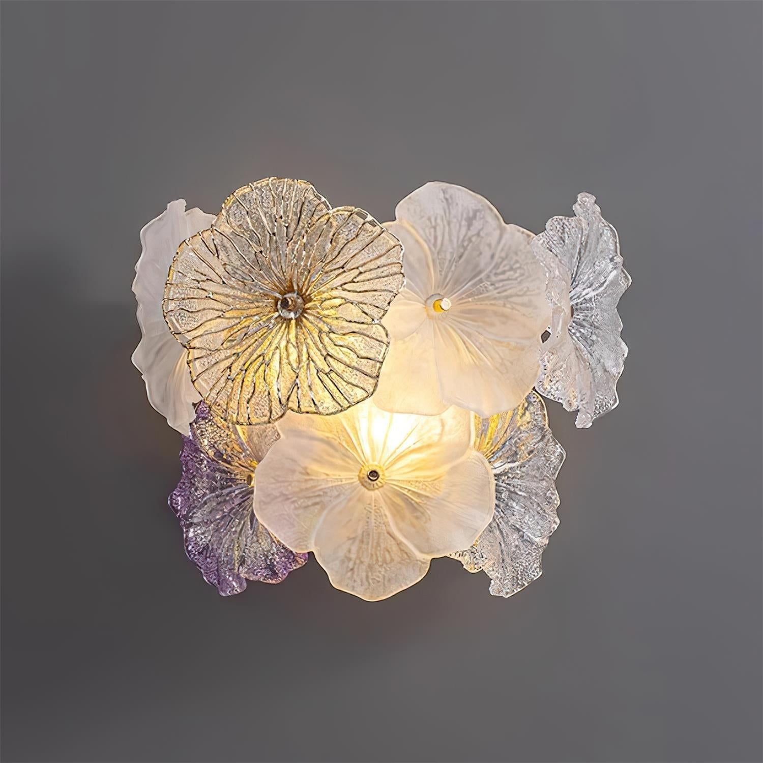 Elaria Wall Lamp Glass Petal Accent - Letslighting
