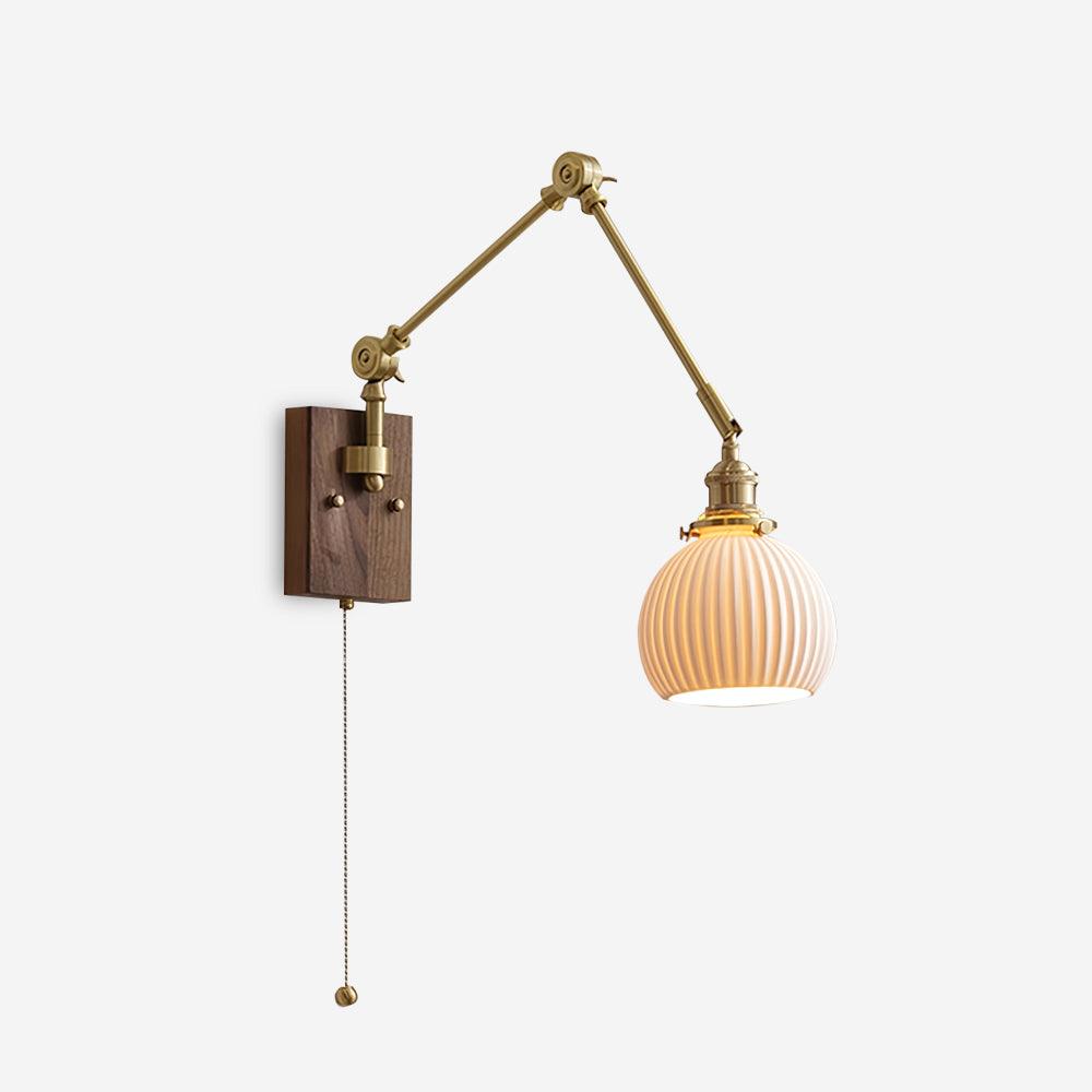 Brione Vintage Adjustable Swing Arm Wall Lamp - Letslighting