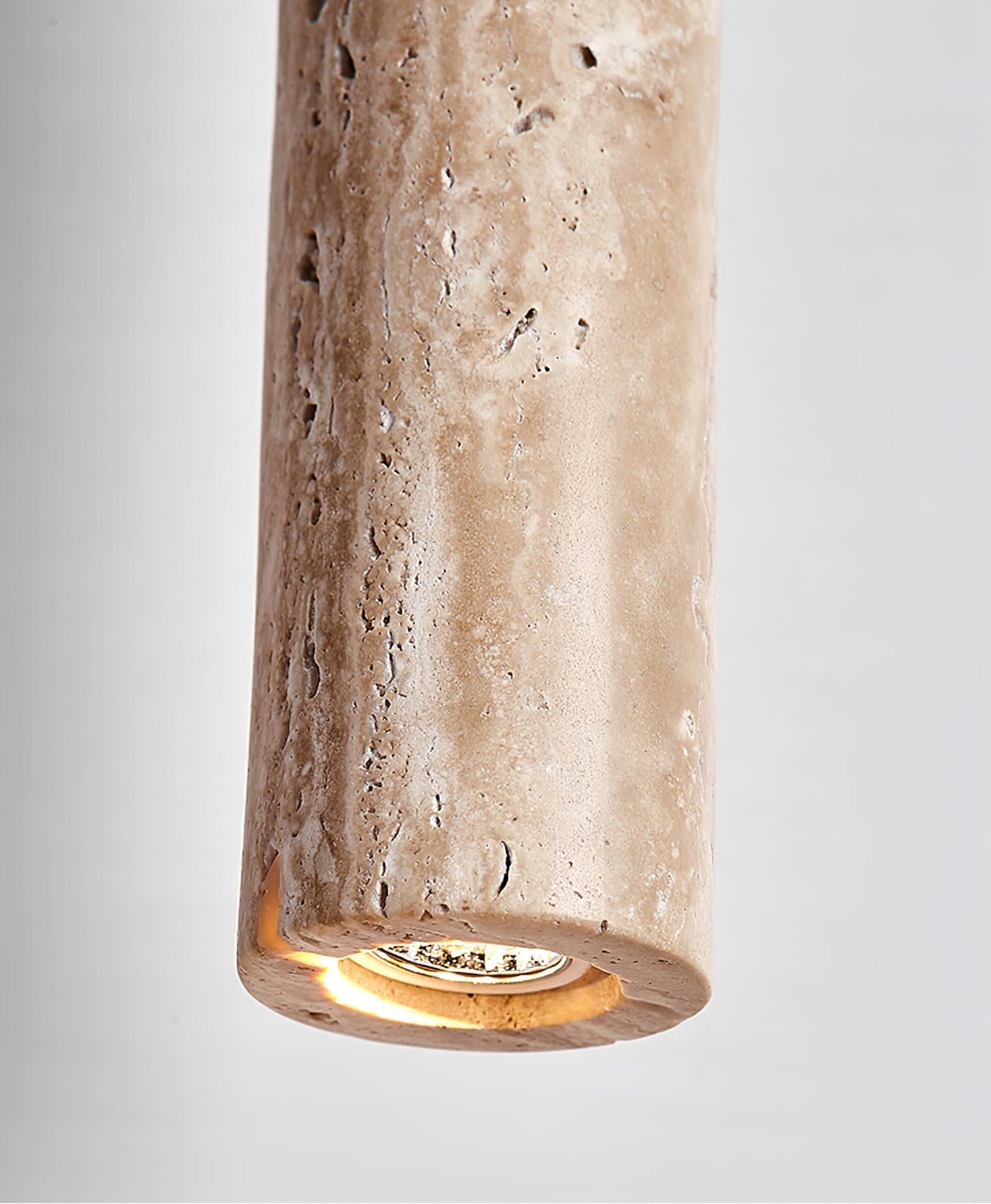 Elian Suspension Industrielle Minimaliste en Travertin
