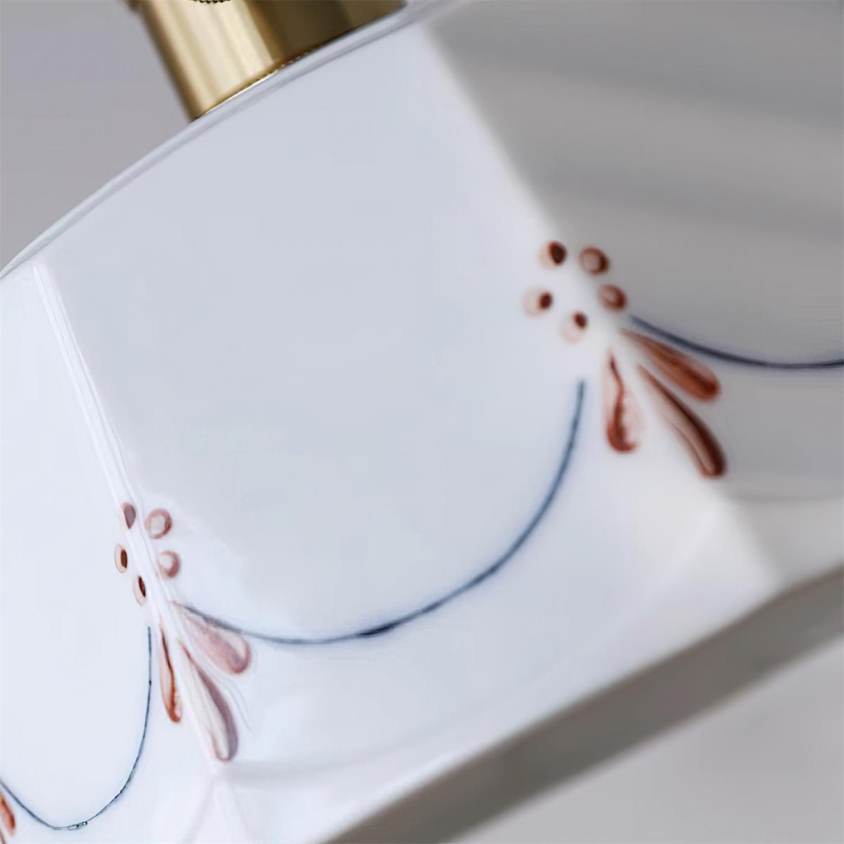 Eliana Pendant Lamp Hand Painted Floral Glass Vintage - Letslighting