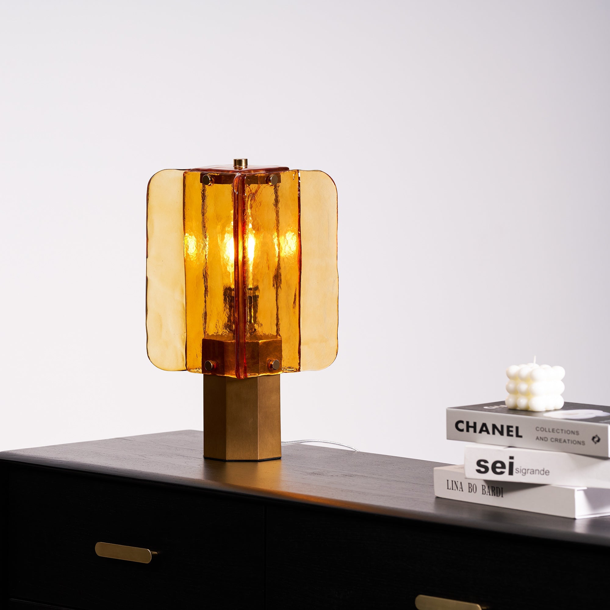 Aurelia Modern Minimalist Glass Table Lamp
