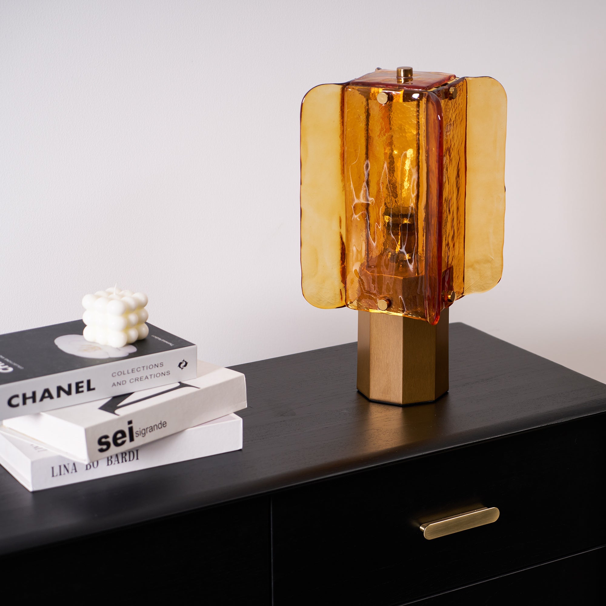 Aurelia Modern Minimalist Glass Table Lamp