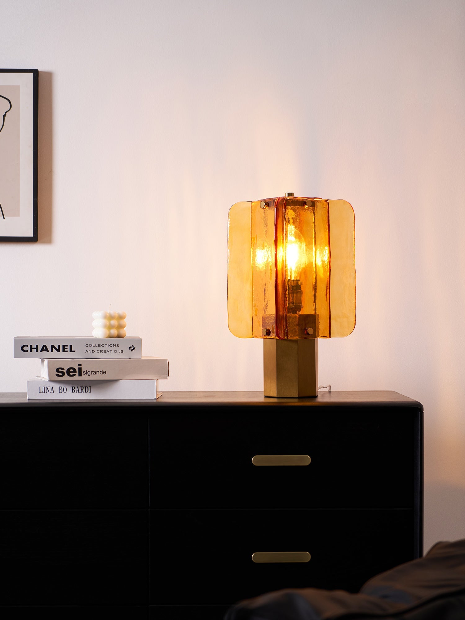Aurelia Modern Minimalist Glass Table Lamp