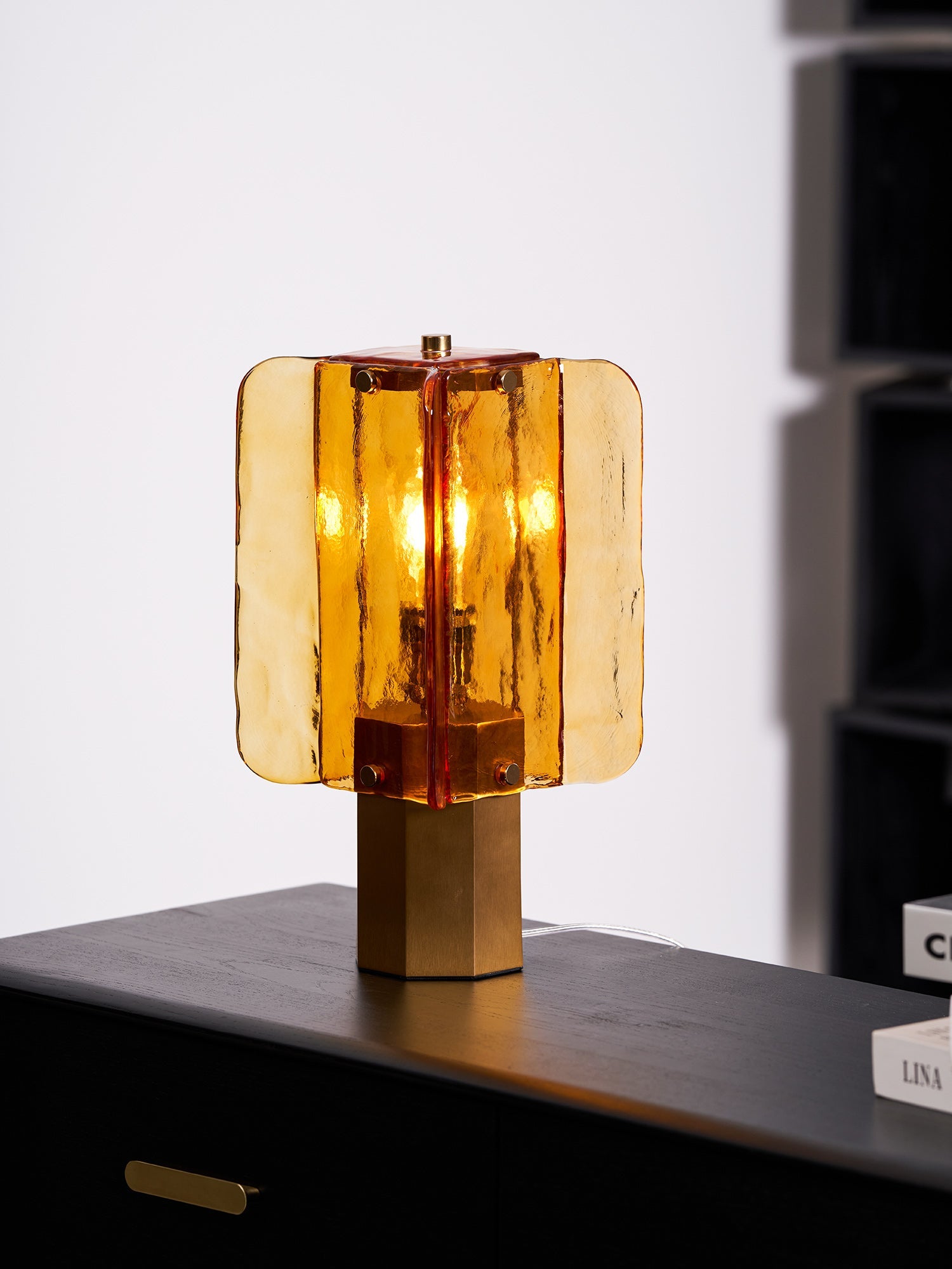 Aurelia Modern Minimalist Glass Table Lamp