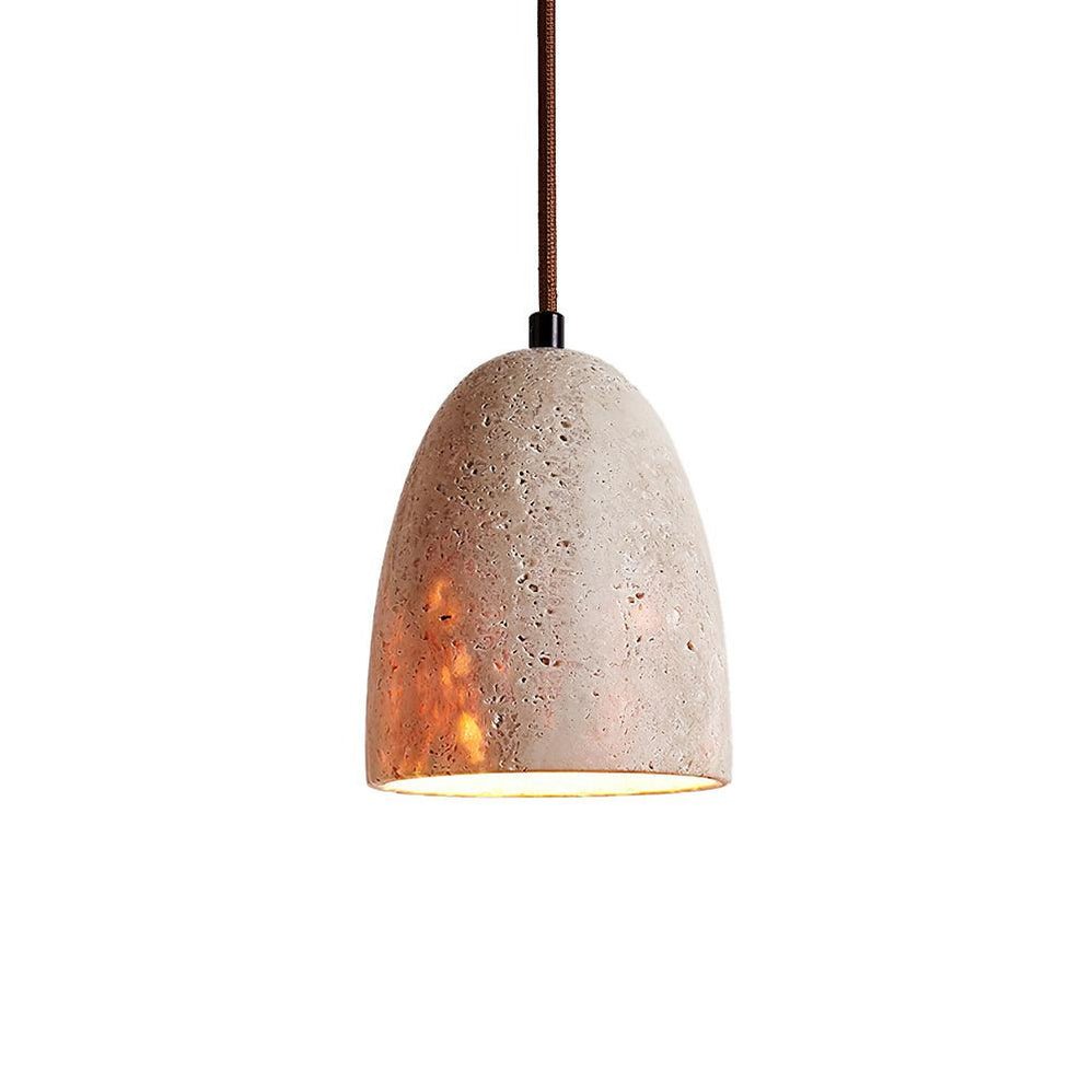 Evtheira Conical Travertine Pendant Light - Letslighting