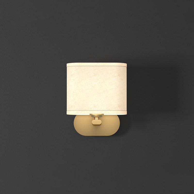 Myth Modern Minimalist Brass Fabric Wall Lamp - Lamp Copper