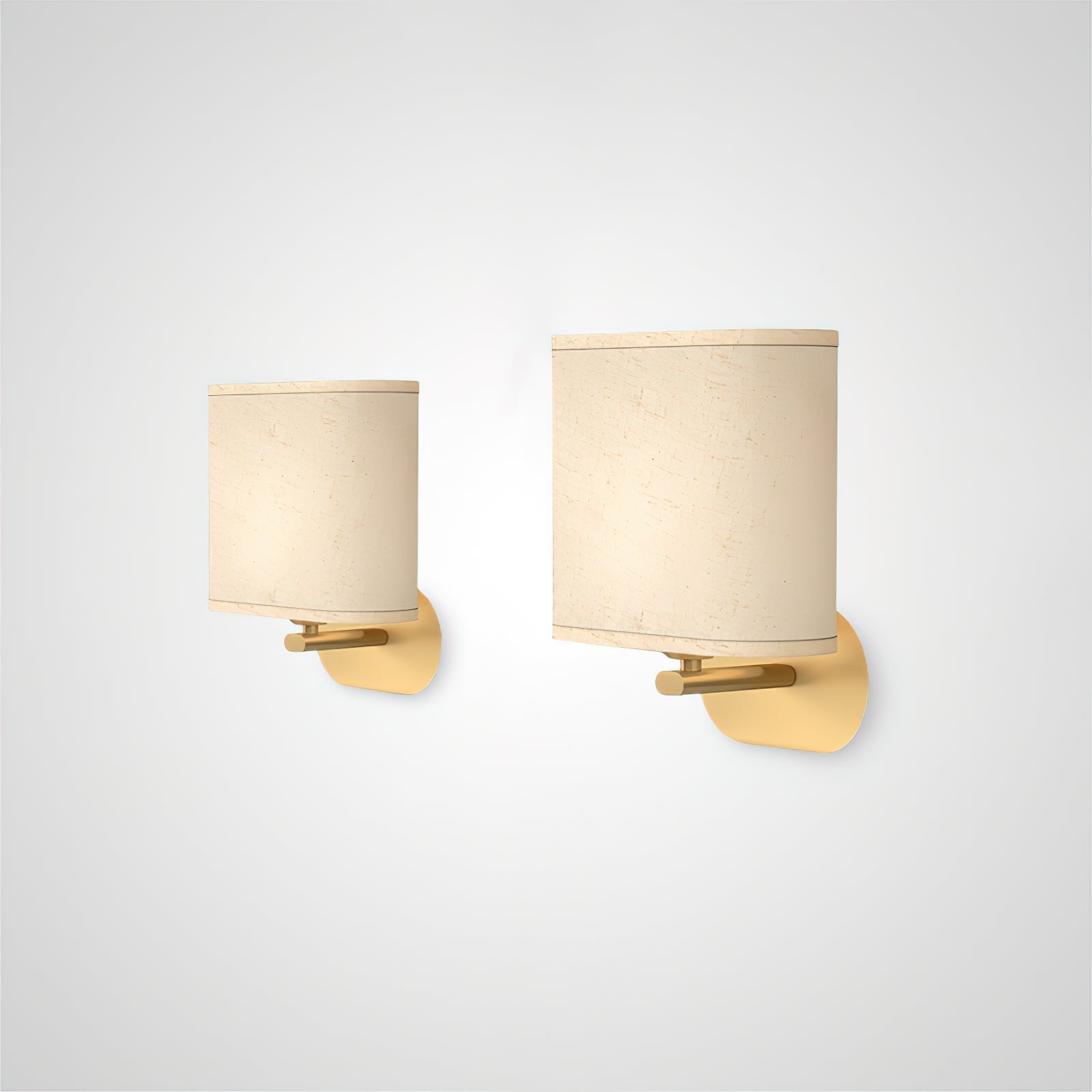 Myth Modern Minimalist Brass Fabric Wall Lamp - Lamp Copper
