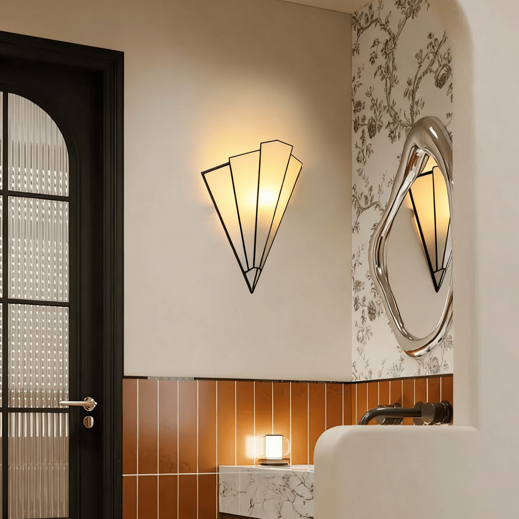 Elowen Applique Déco en Verre Élégante
