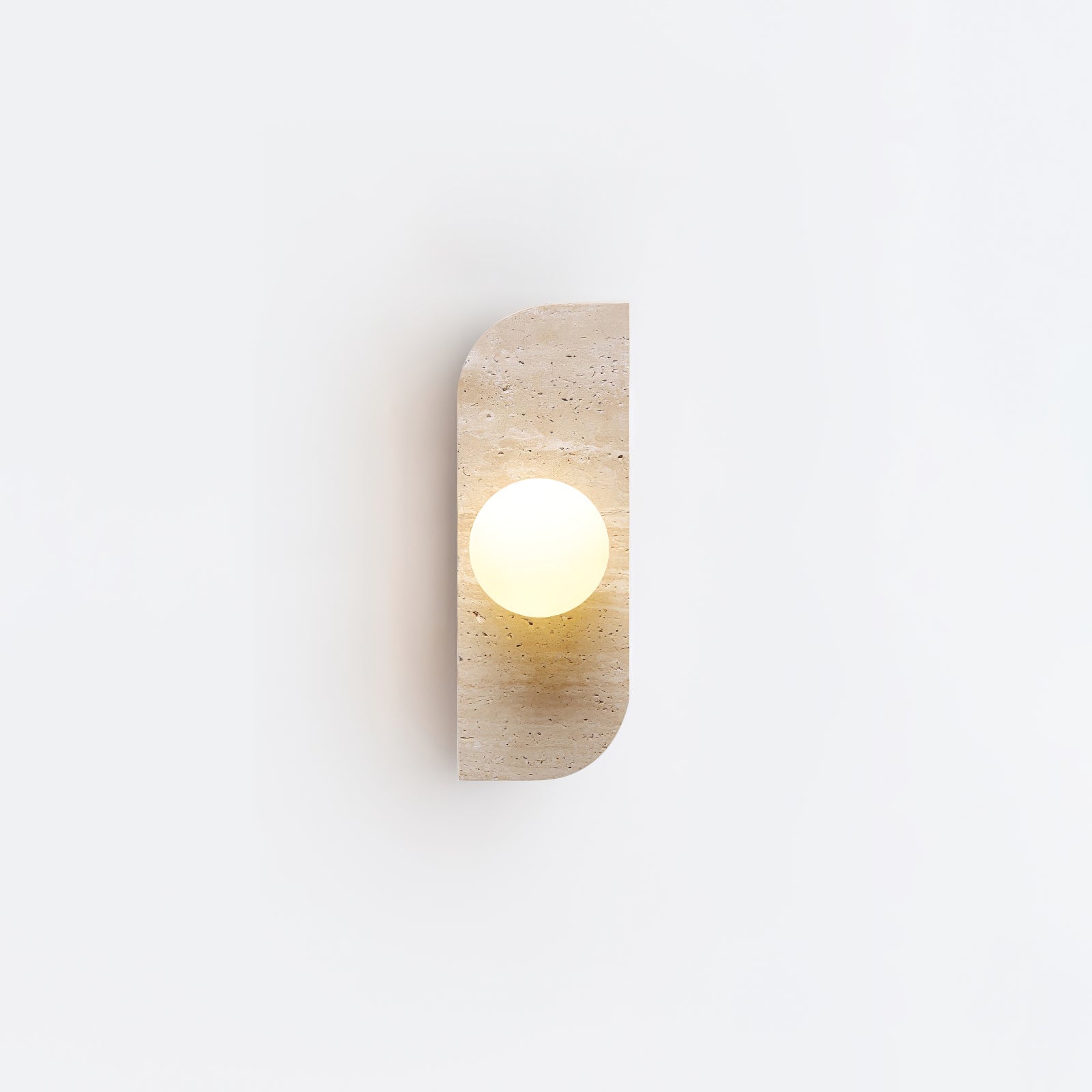 Alsilis Minimalist Travertine Wall Light - Letslighting