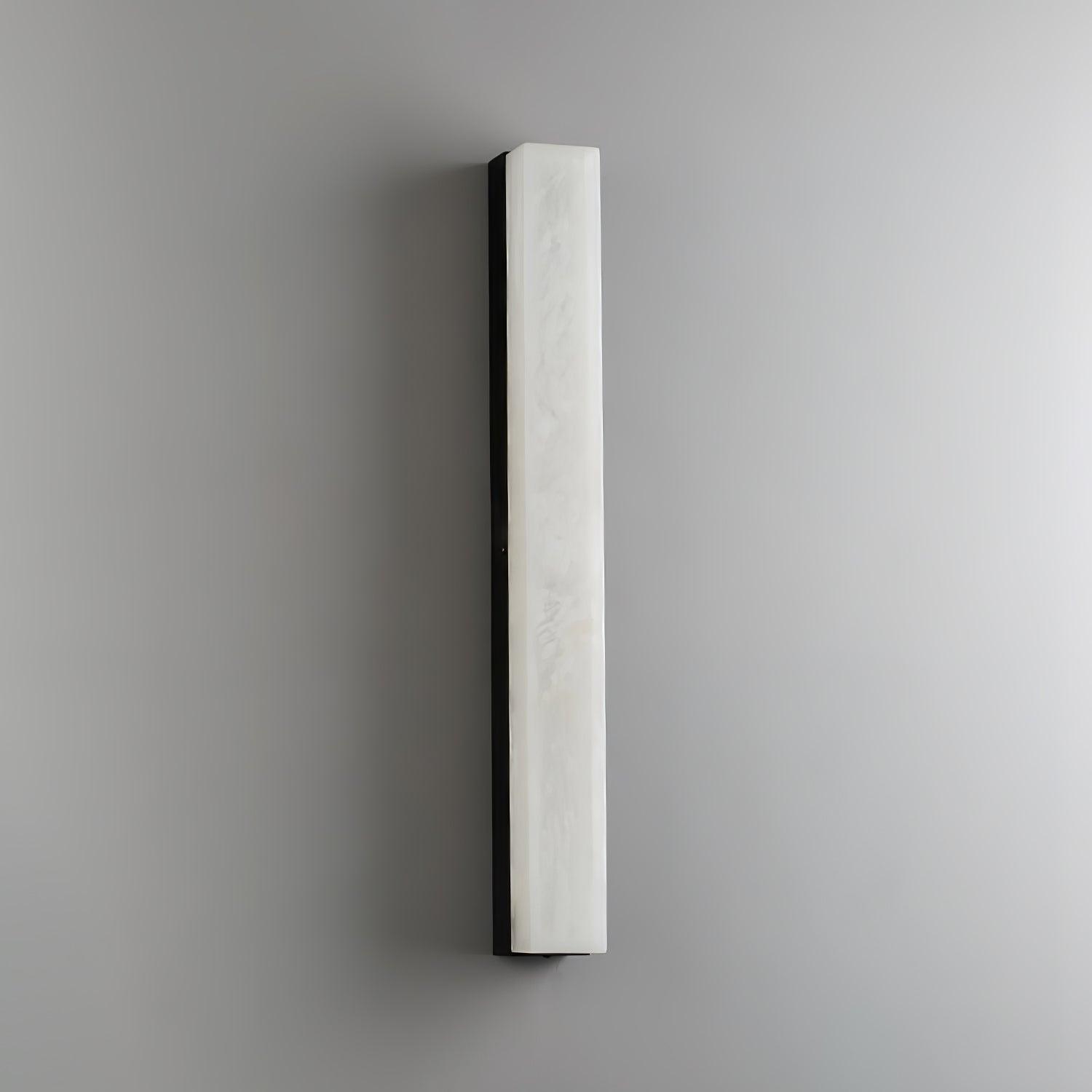 Quill Modern Minimalist Brass Alabaster Wall Lamp - Lamp Copper