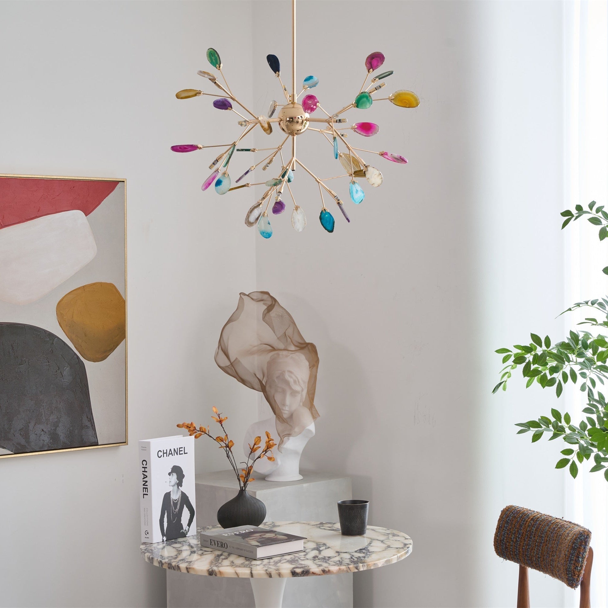 Agate Flake Chandelier - Blowlighting