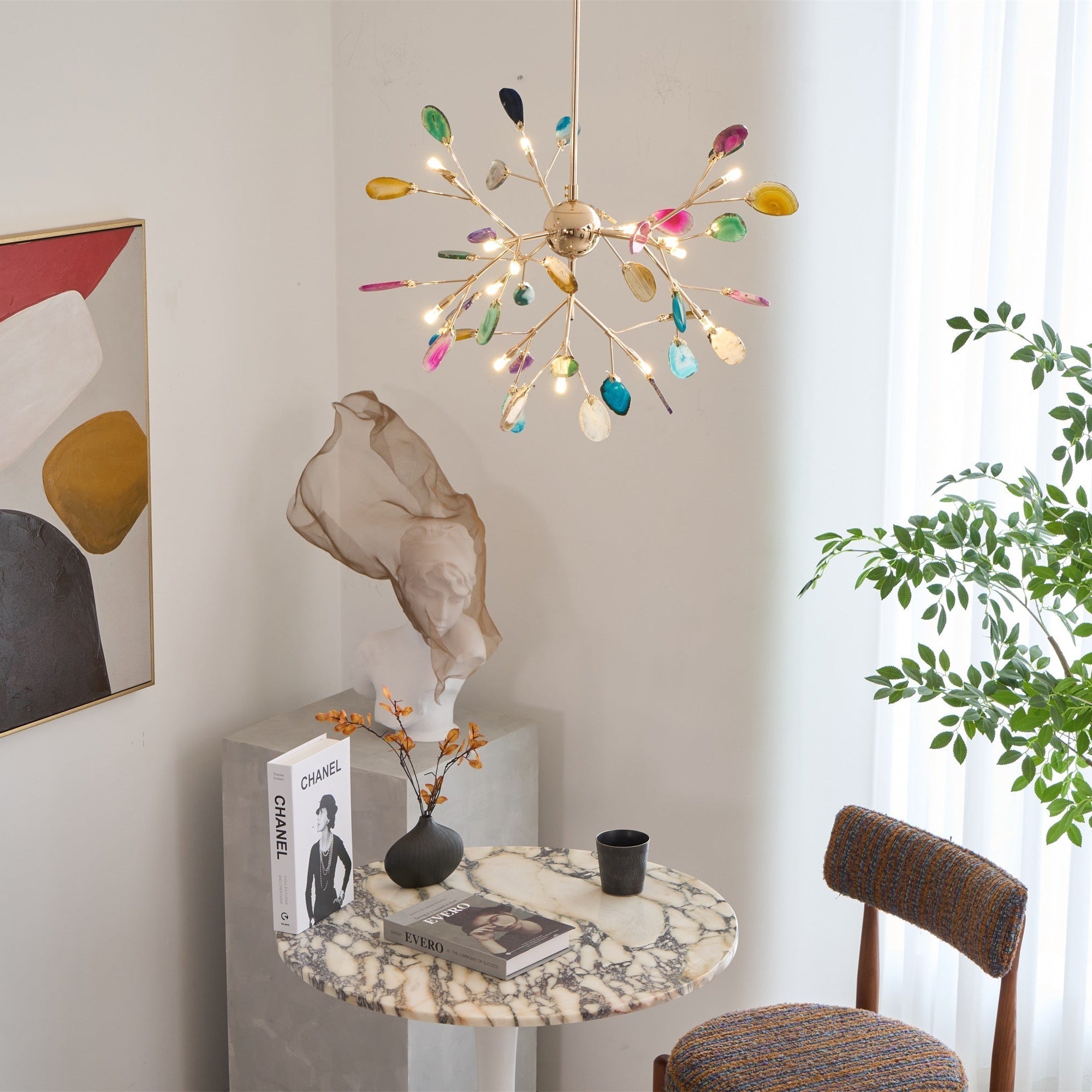 Agate Flake Chandelier - Blowlighting