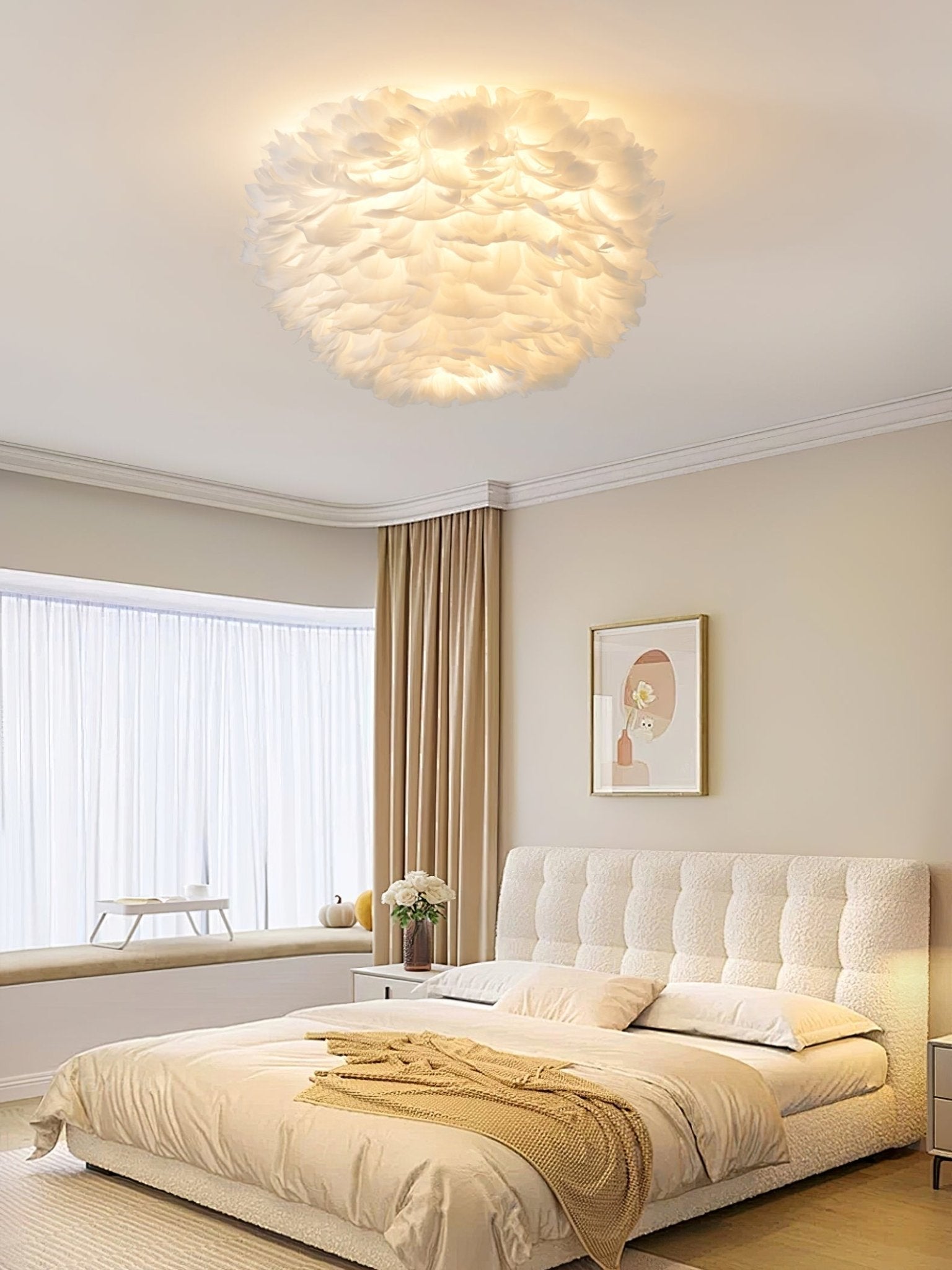Feathered Ceiling Lamp - Blowlighting