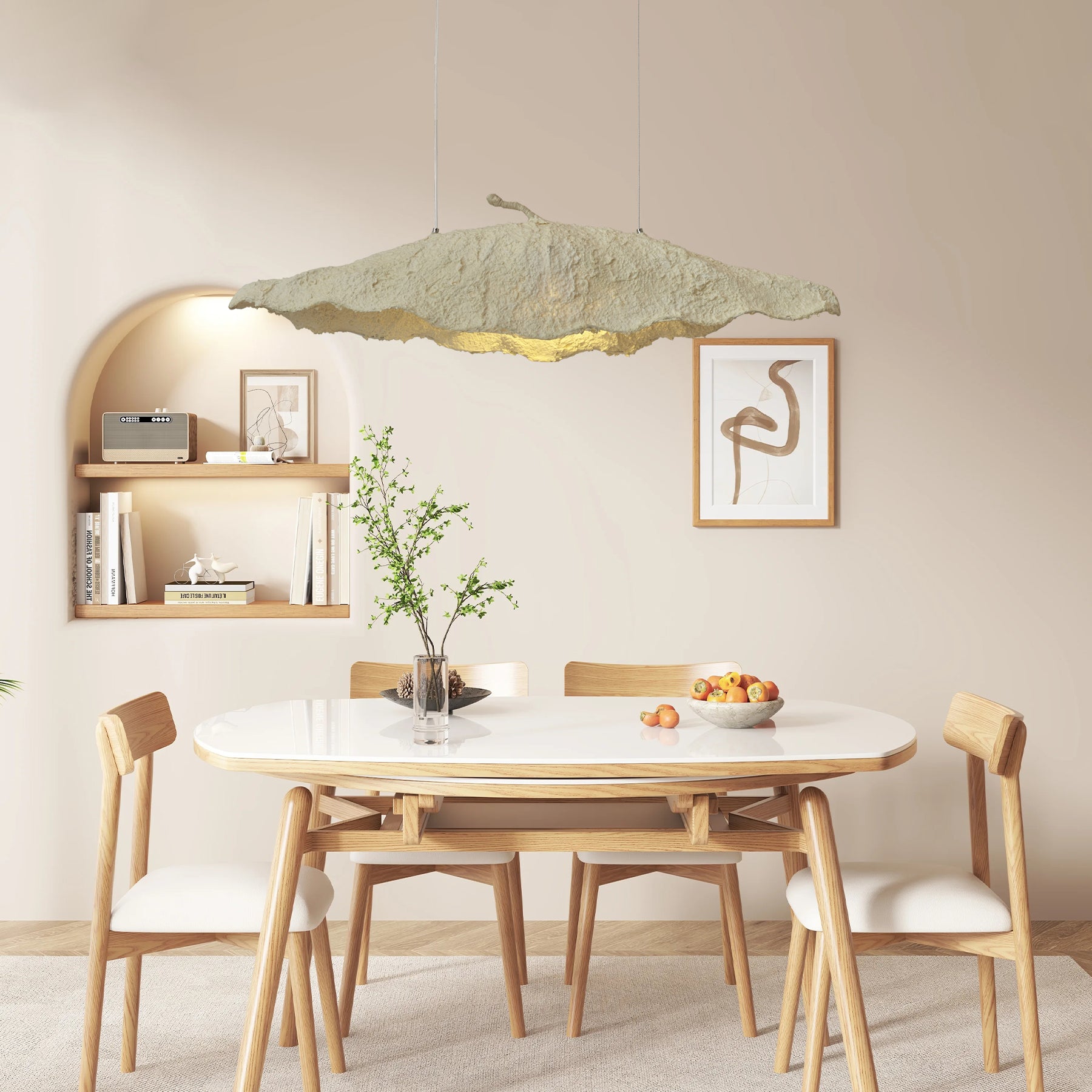 Altalis Artisanal Paper Pulp Pendant Light - Blowlighting