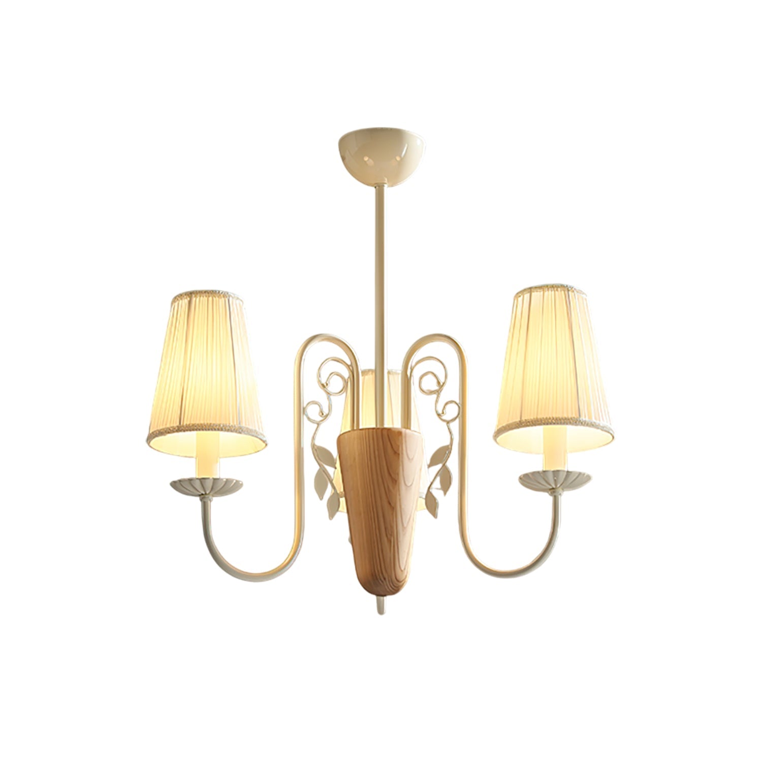 Evelora Art de luxe Métal Tissu Lustre