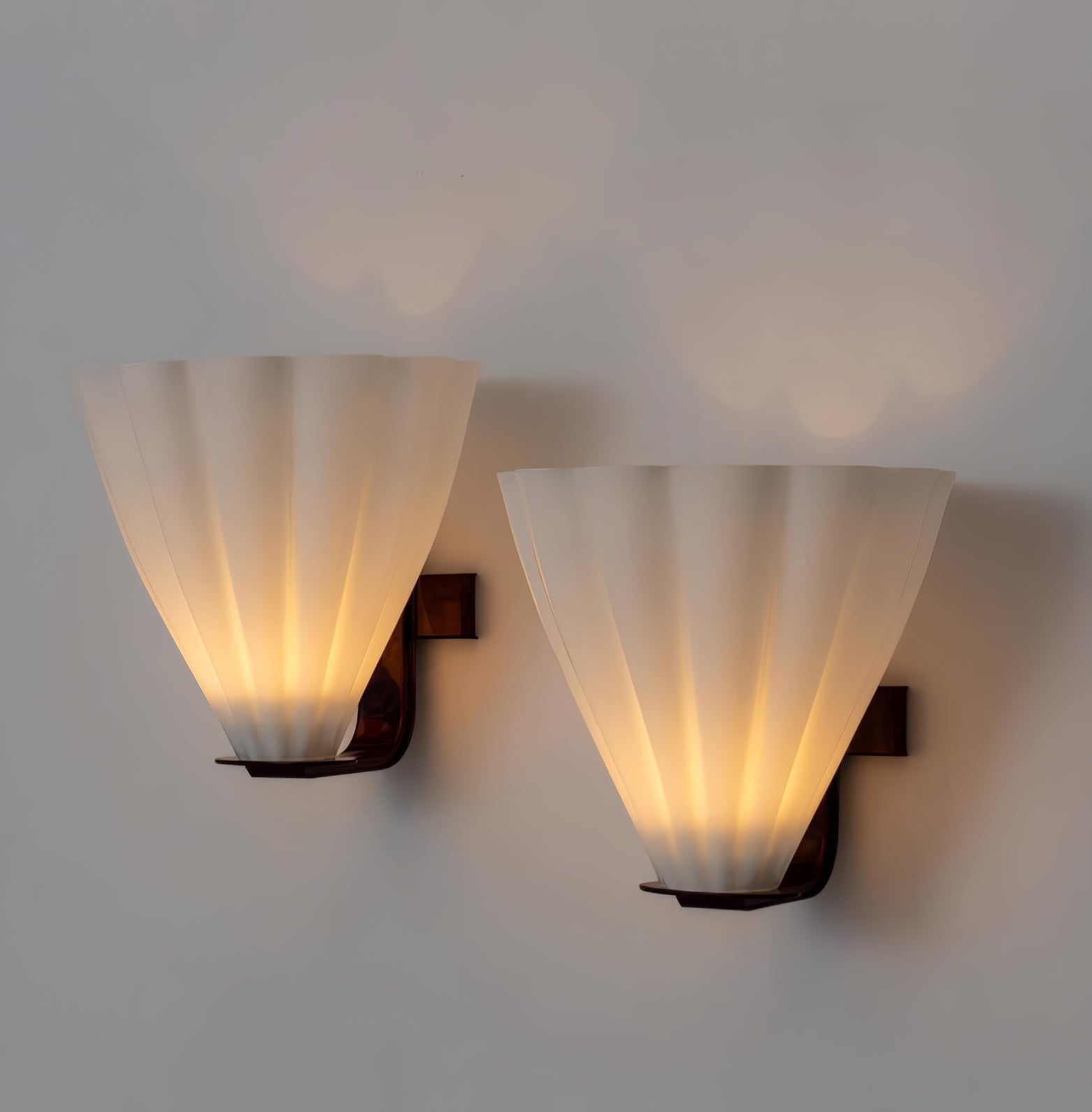 Fan Moderne Minimaliste Verre Applique Murale